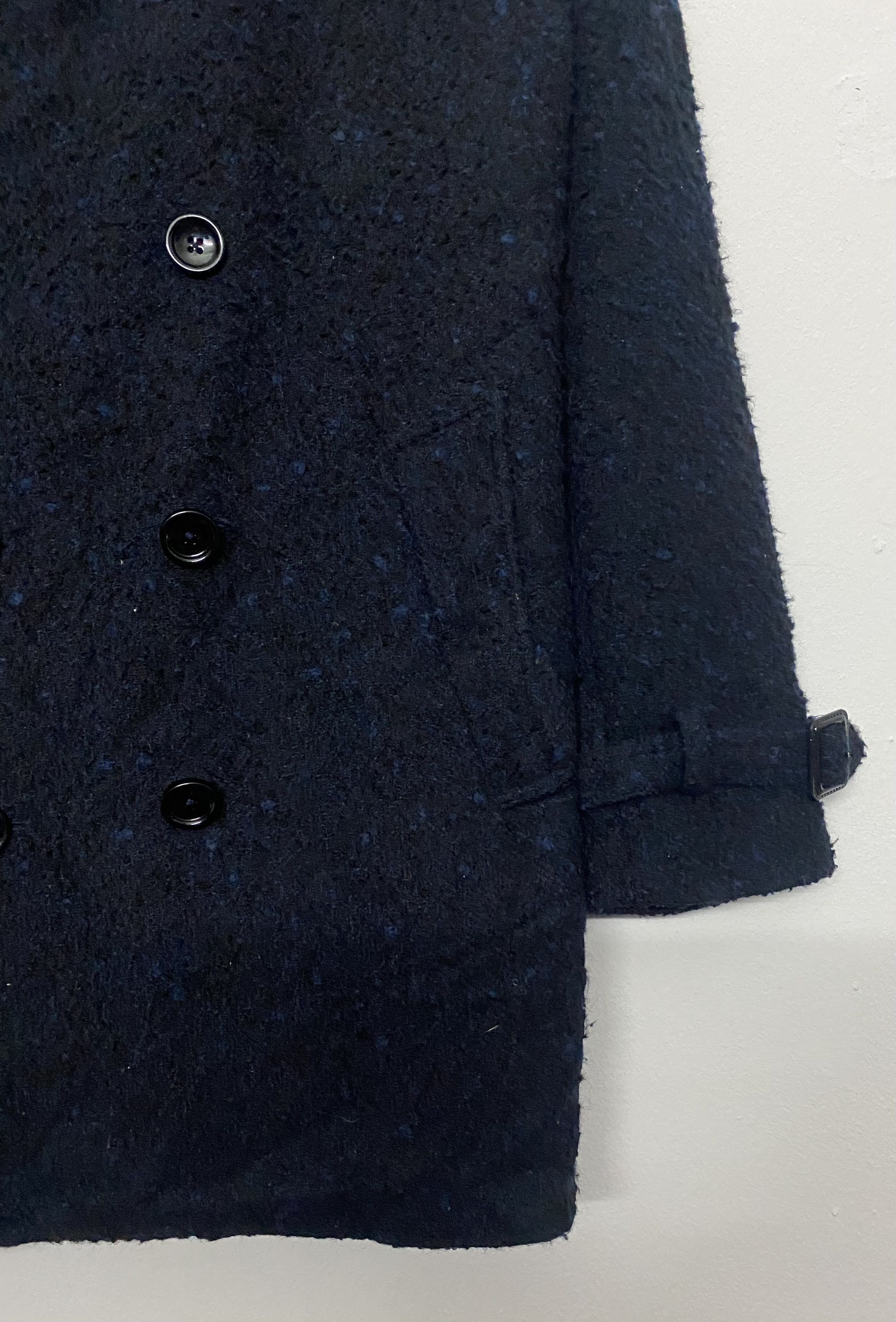 semanticdesign Semantic Design Shaggy Wool Texture Trench Coat / Overcoat Size US L / EU 52-54 / 3 - 9 Thumbnail
