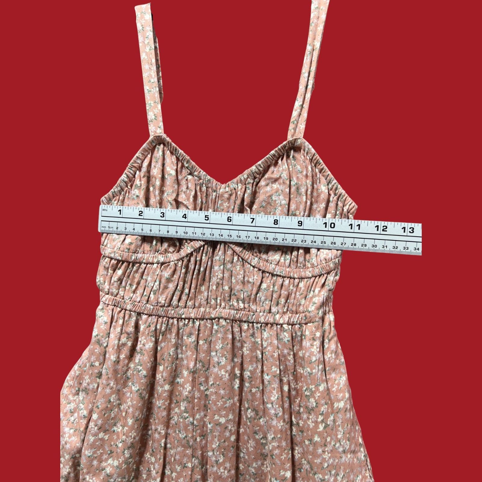 Arizona Jean Co. Arizona - Women's Sleeveless Jumpsuit - Juniors - Beige Flor Size 22" - 5 Thumbnail