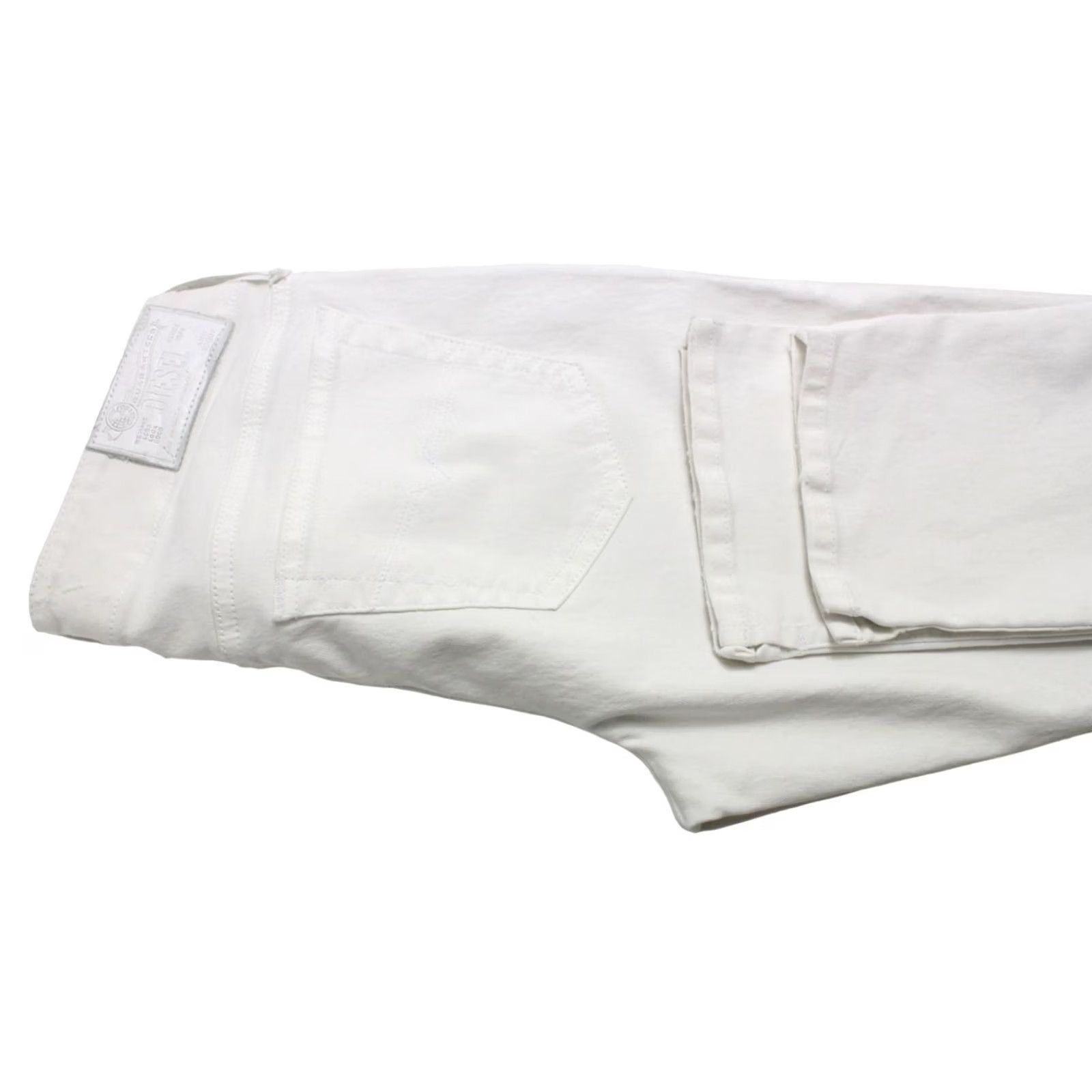 Diesel Diesel Grupee Super Slim-Skinny Low Waist 0605I Stretch Jeans Women's W29 L32 White Size 29" - 5 Thumbnail