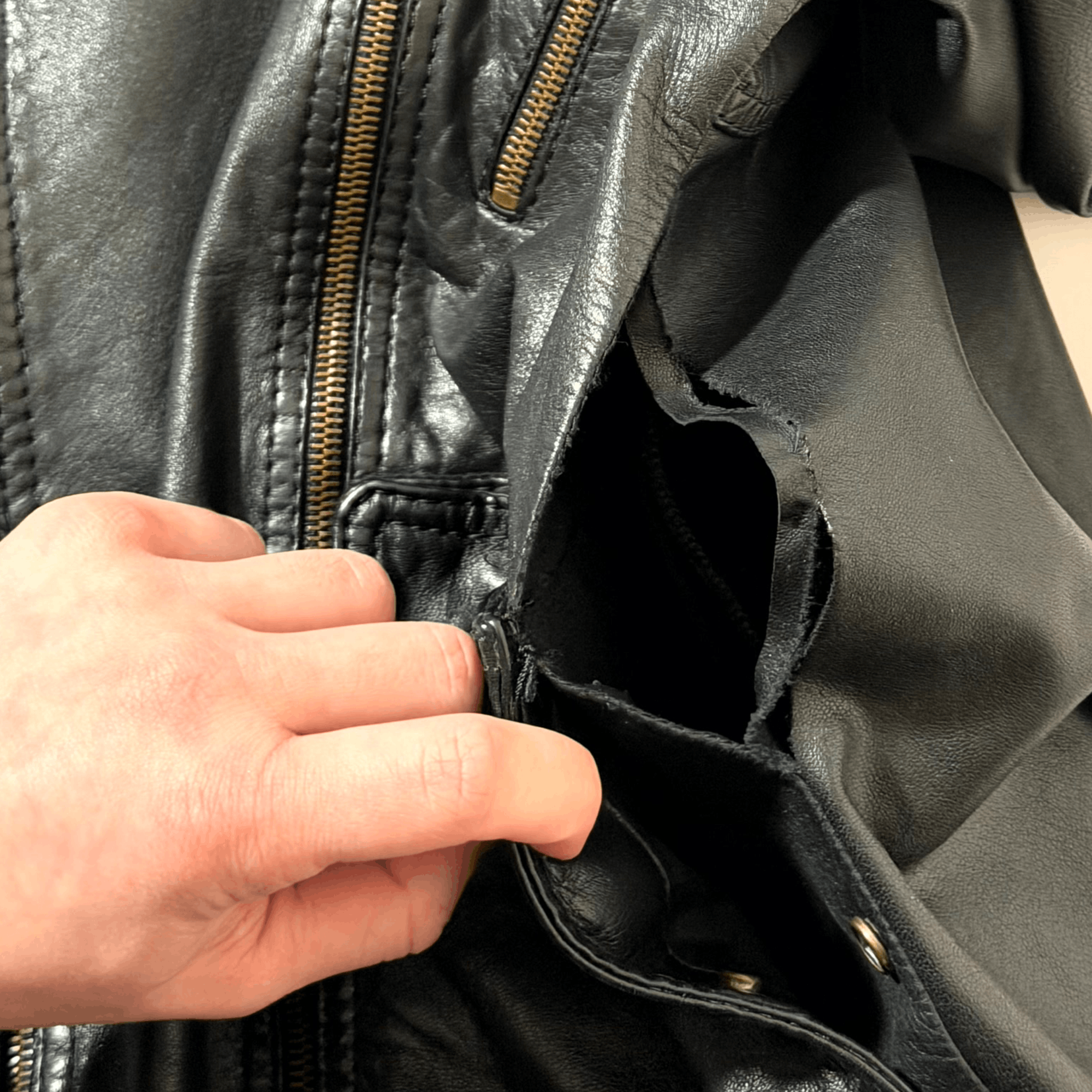 Dior AW06 Dior Homme Leather Multi Zip Jacket Size US S / EU 44-46 / 1 - 4 Thumbnail