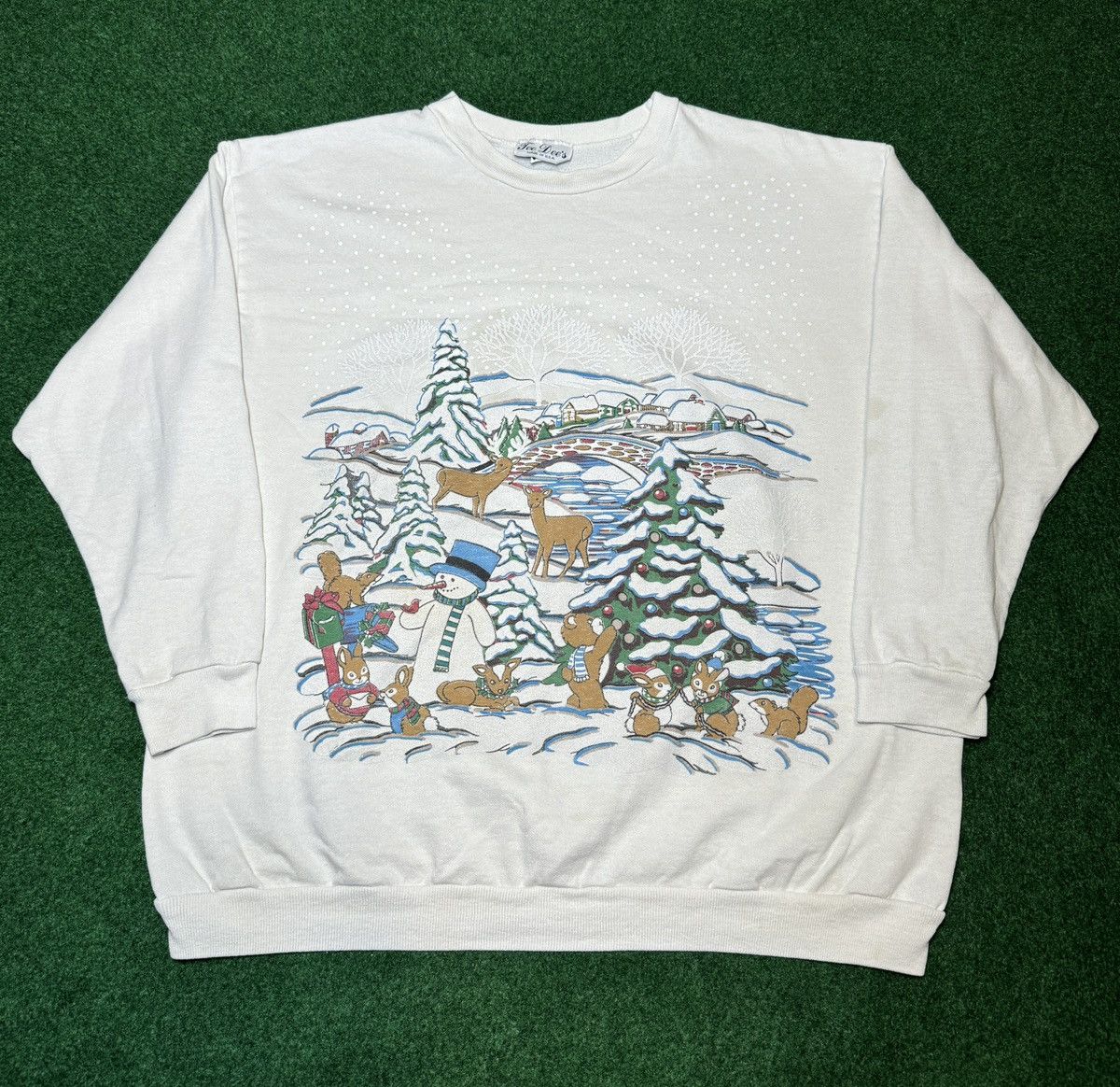 Vintage Vintage 80s 90s Christmas Snowman Winter Sweatshirt Crewneck Size M / US 6-8 / IT 42-44 - 1 Thumbnail
