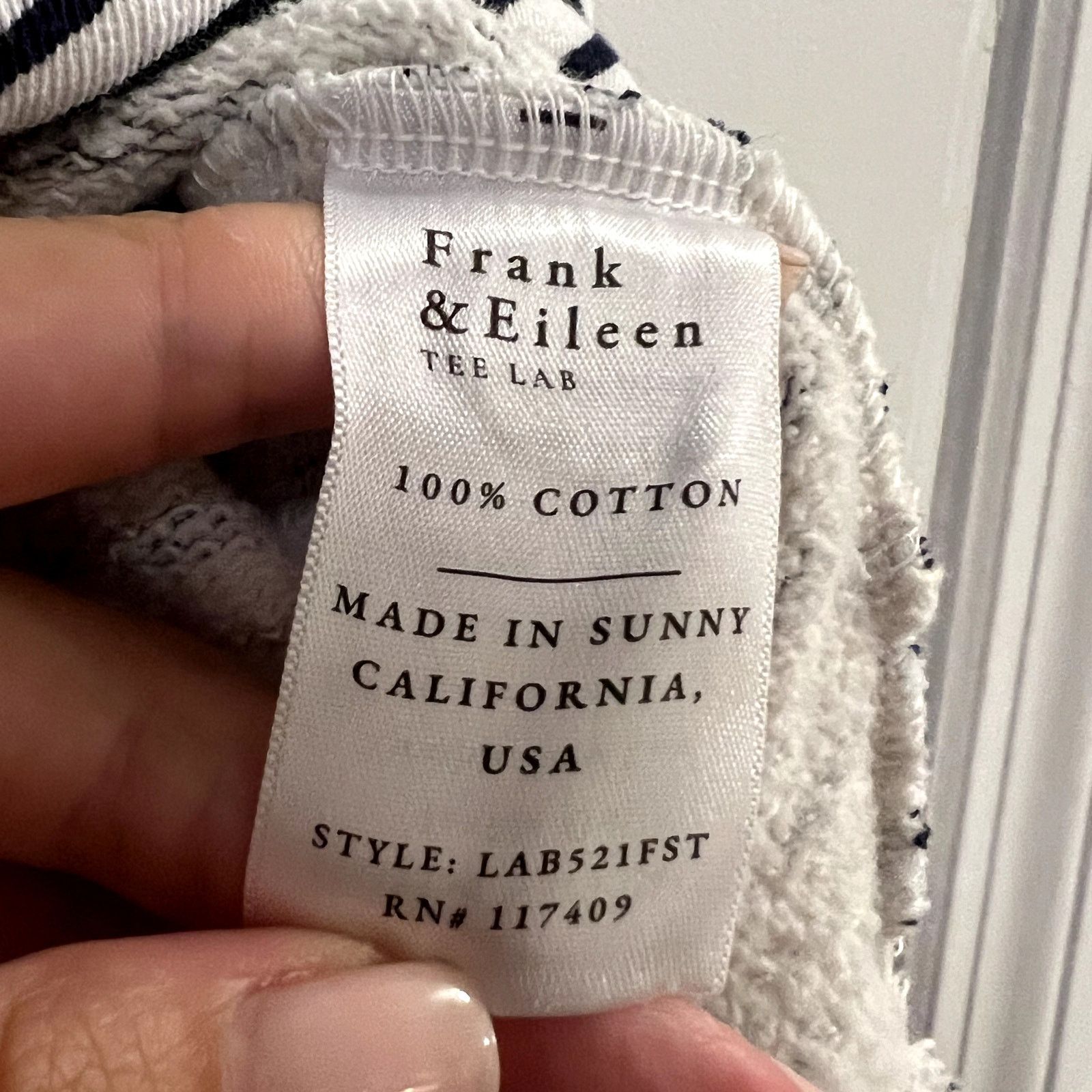 Frank & Eileen Frank & Eileen striped hoodie white black size M Size M / US 6-8 / IT 42-44 - 5 Thumbnail