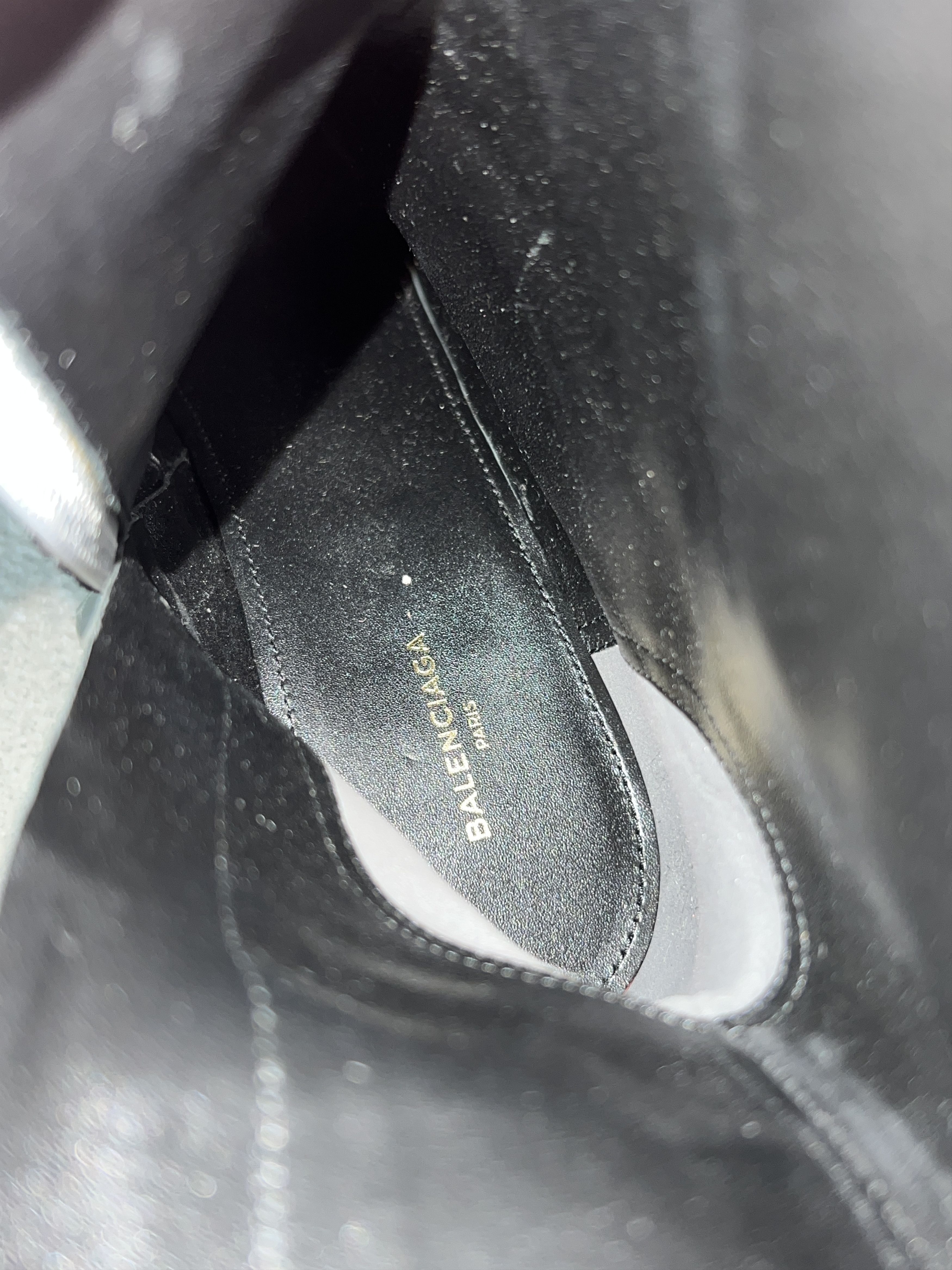 Balenciaga Balenciaga Knife boots in metallic silver EU38 Rare Find Size US 8 / IT 38 - 8 Thumbnail