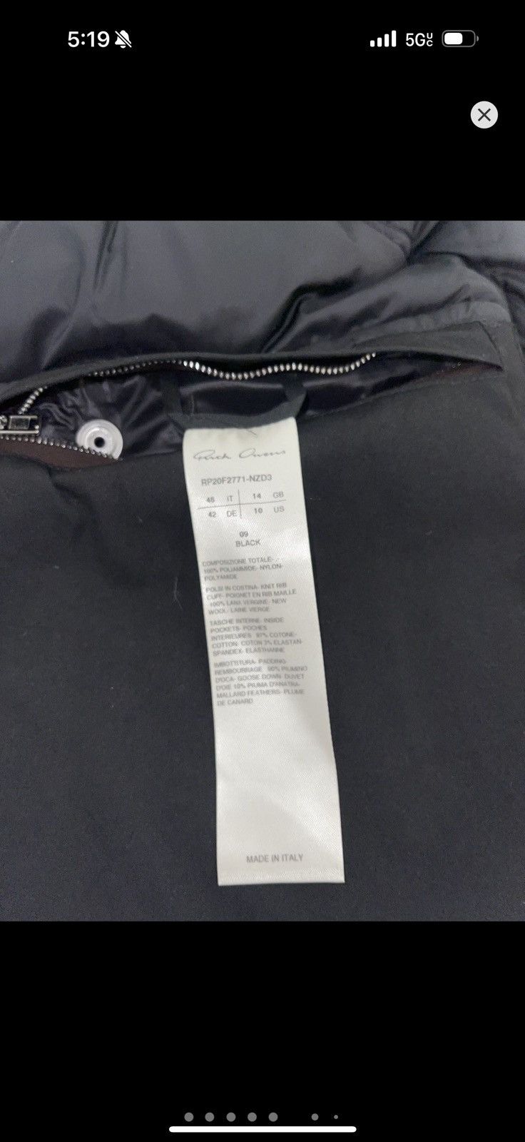 Rick Owens Rick Owen asymmetric bomber jacket FW20 Size S / US 4 / IT 40 - 7 Thumbnail