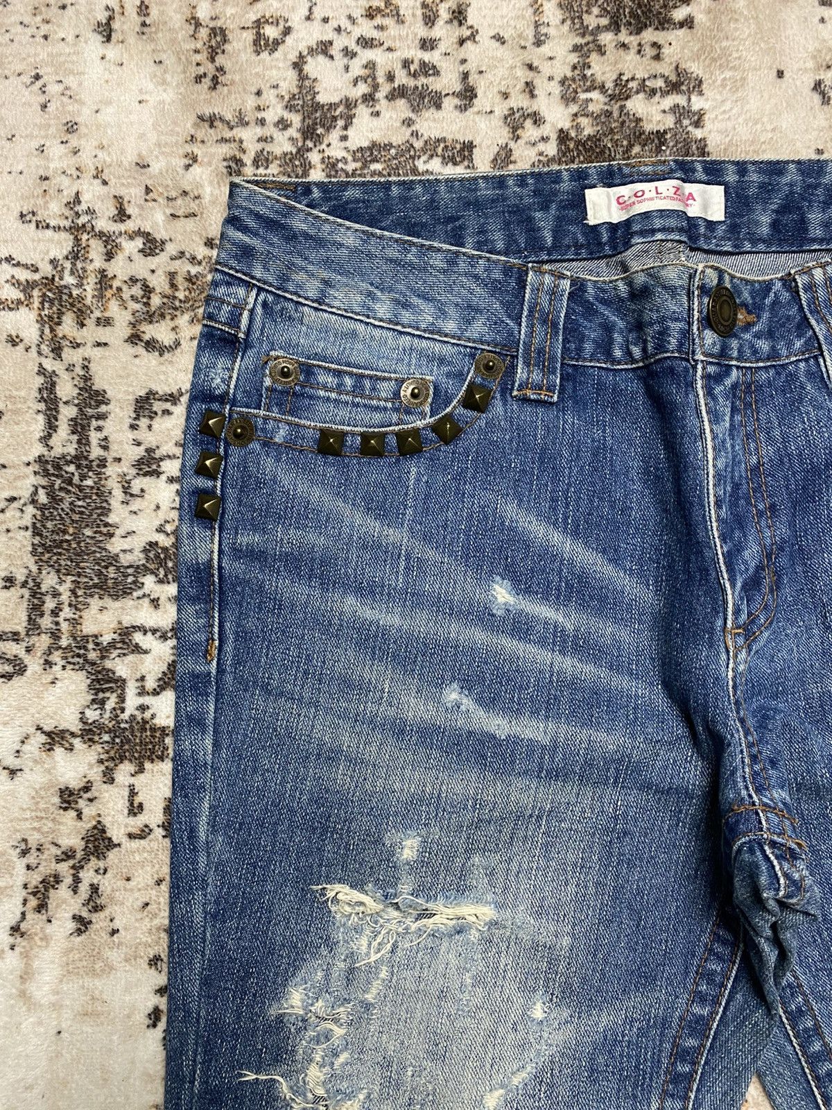 Acne Studios Japanese Distress BootCut Jeans Size 30" / US 8 / IT 44 - 4 Thumbnail