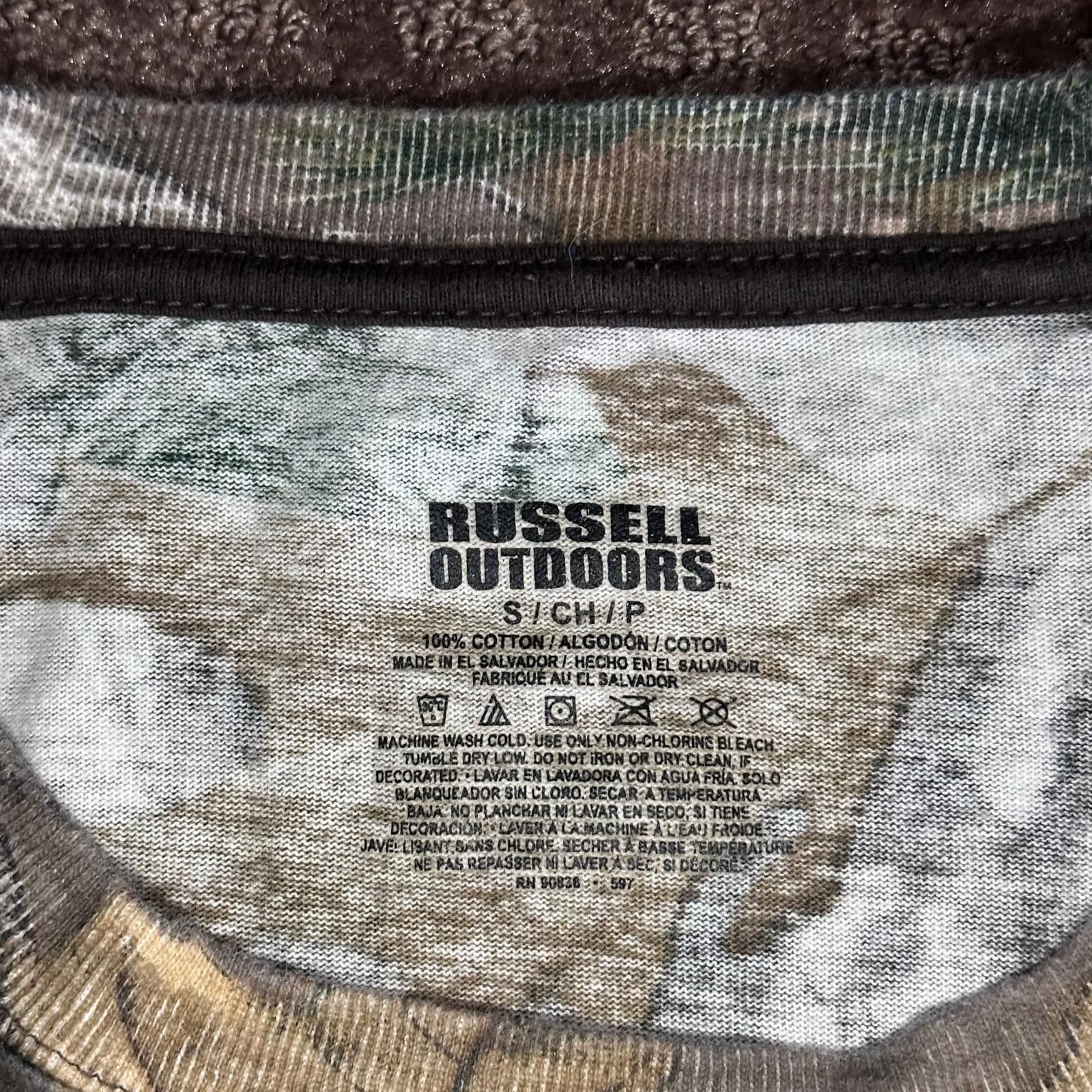 Other 🦌 Russell Outdoors Camo Long Sleeve Tee – Size S Size US S / EU 44-46 / 1 - 3 Thumbnail