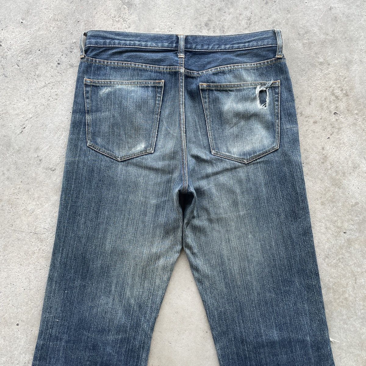 Japanese Brand W33💥 Japanese Brand Gu Distressed Jeans Denim Pants Faded Size US 33 - 8 Thumbnail