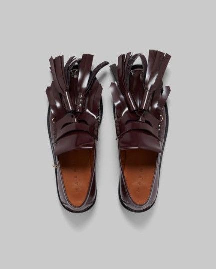 Marni o1f1d3z1025 Leather Bambi Loafers in Brown Size US 9 / EU 42 - 4 Thumbnail