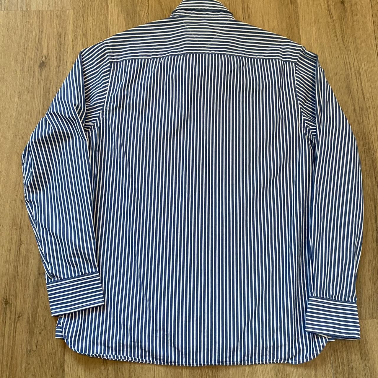 Tommy Hilfiger Blue and white striped cotton Tommy Hilfiger shir Size US L / EU 52-54 / 3 - 3 Thumbnail