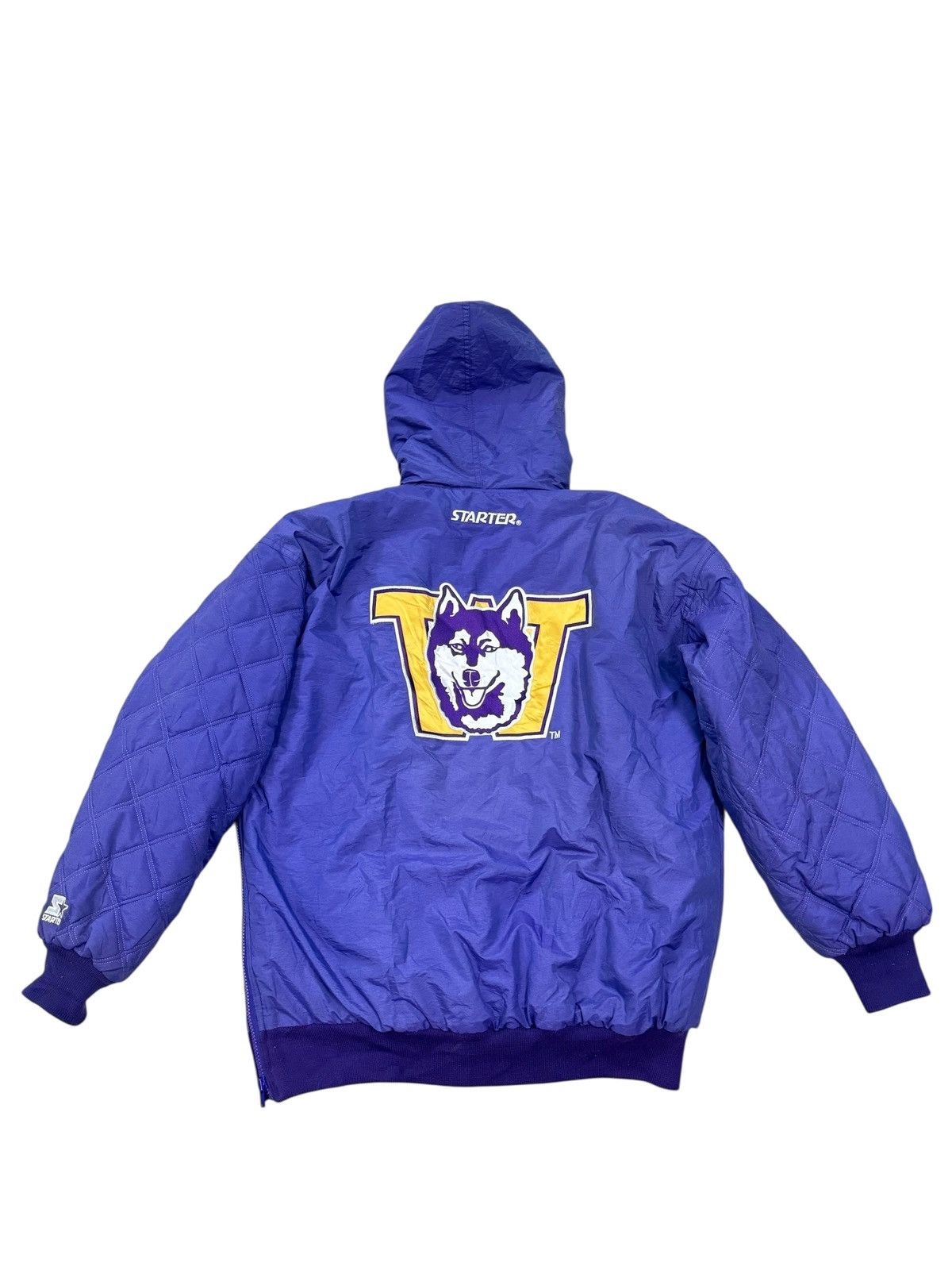 Kanto Starter RARE VINTAGE 90s STARTER HUSKIES PUFFER JACKET Size US XL / EU 56 / 4 - 2 Thumbnail