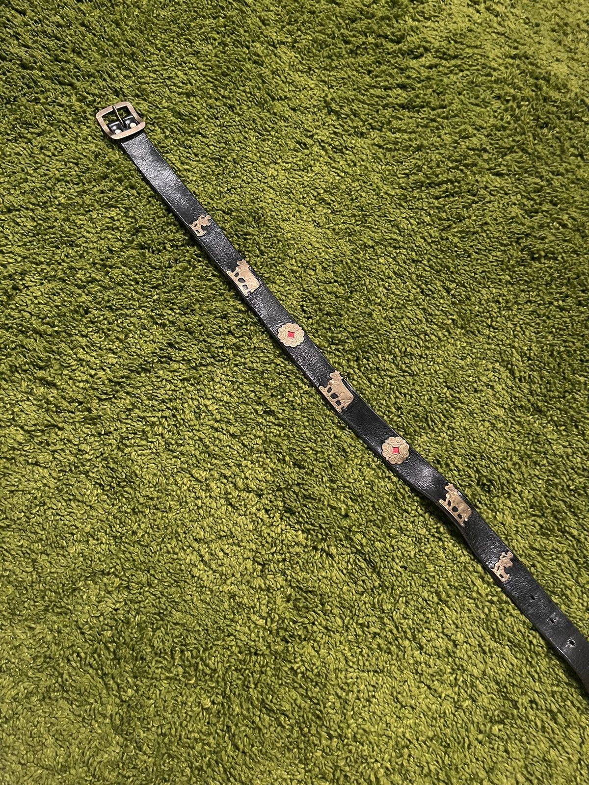 Cowboy Equipment × Etro × Vintage Etro 90s vintage iconic cows logo leather belt Size ONE SIZE - 5 Thumbnail