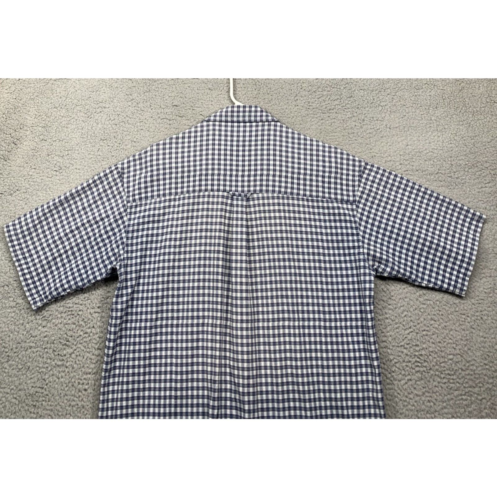 Vintage Columbia Button Shirt Men’s Large Blue White Plaid Short Sleeve Logo Sportswear Size US L / EU 52-54 / 3 - 5 Thumbnail