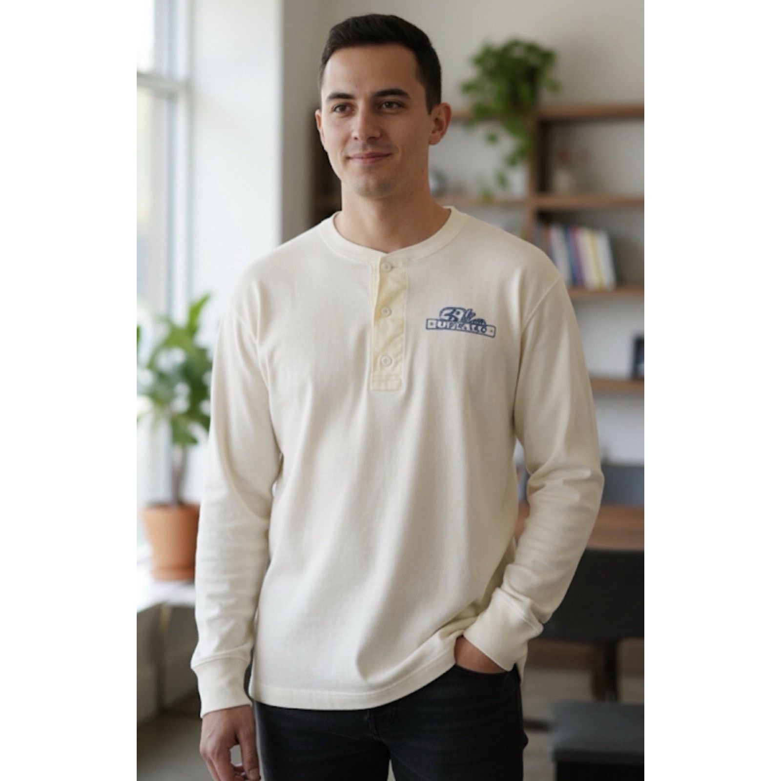 Other Vintage Buffalo Henley Tee men’s Elk Country Graphic RARE Size US M / EU 48-50 / 2 - 1 Thumbnail