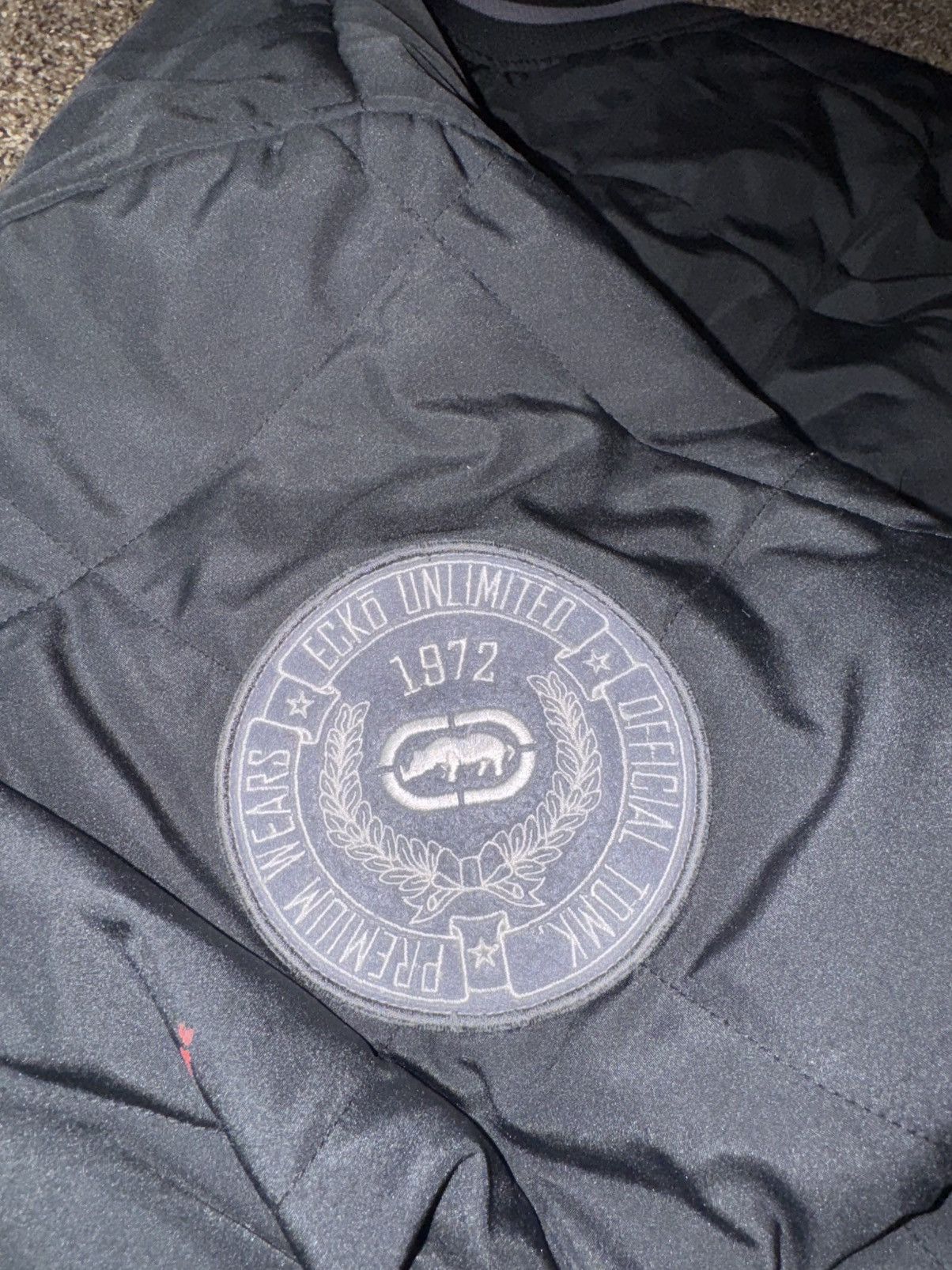 Ecko Unltd. Ecko Unltd Bomber Jacket Big Logo Black XL Size US XL / EU 56 / 4 - 7 Thumbnail