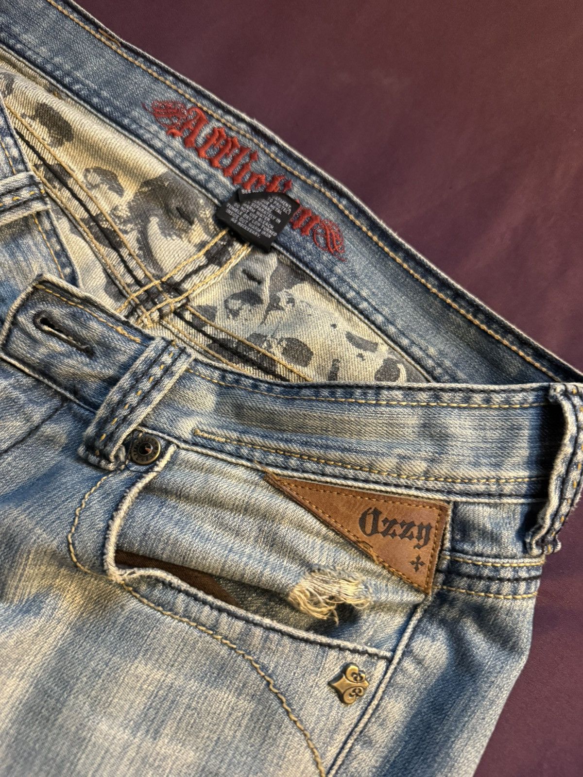 Affliction Affliction Ozzy Osborne jeans collaboration Size US 32 / EU 48 - 4 Thumbnail