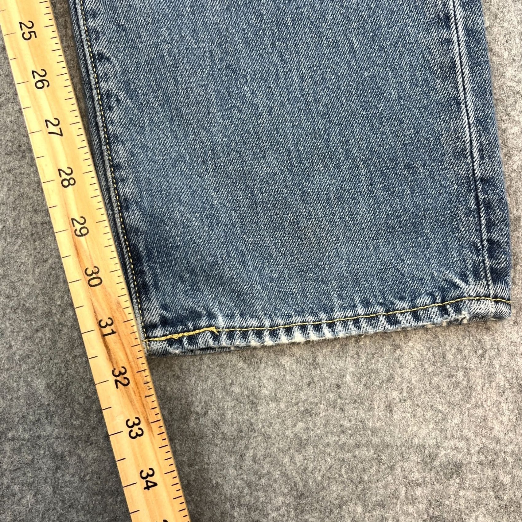 Levi's Levi's 551 Jeans Regular Straight 32 34 Mid Wash Blue Tab Mens Denim Cotton Hemp 5-Pocket Design Vintage No? Size US 32 / EU 48 - 4 Thumbnail