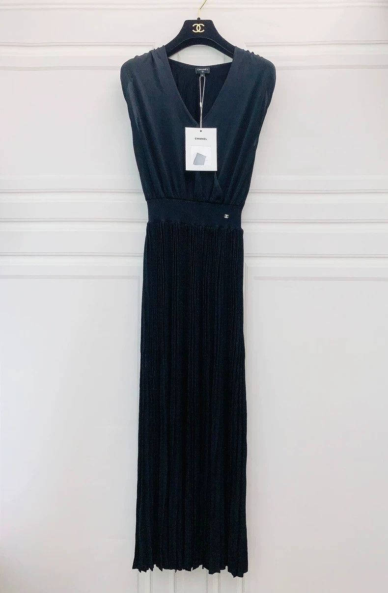 Chanel Chanel 23P black knitted dress Size XXS / US 00 / IT 34 - 1 Thumbnail