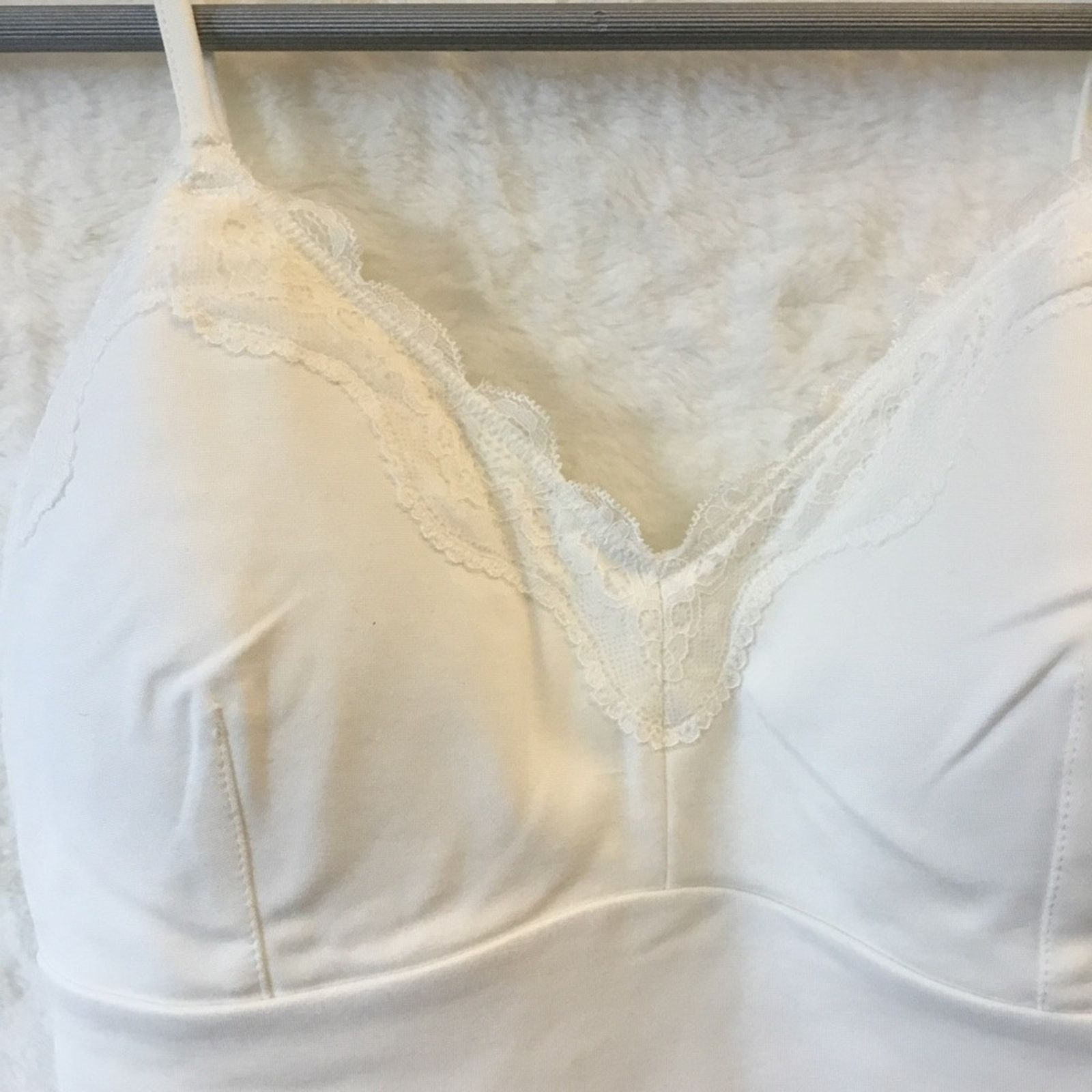Other Love Bonito White Amalthea Padded Lace Trim Bodysuit Size M / US 6-8 / IT 42-44 - 6 Thumbnail