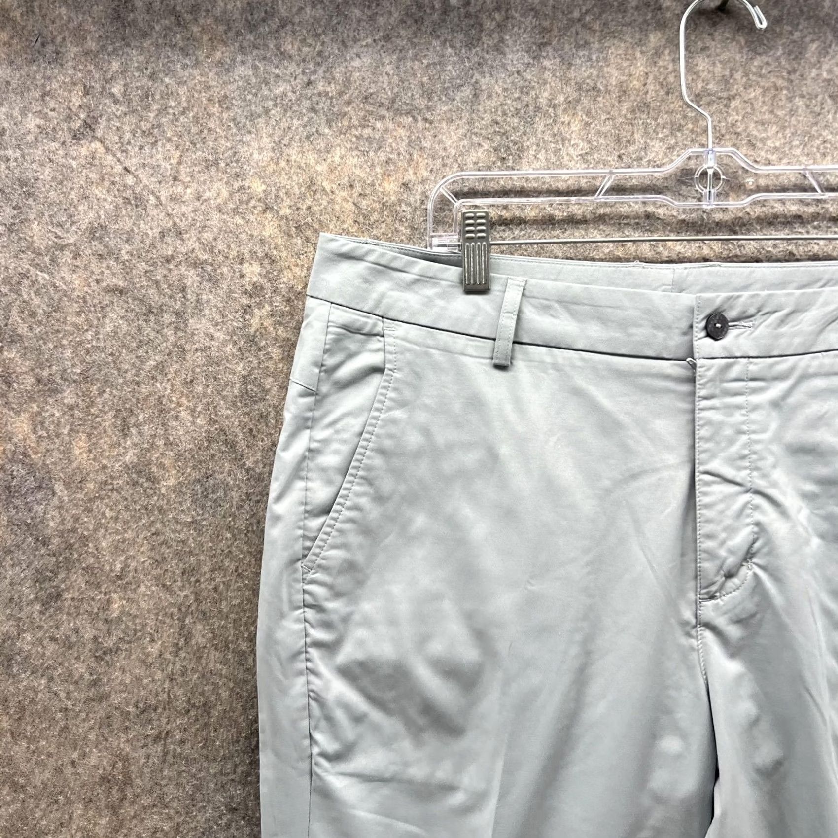 Puma Puma Pants Men 34x32 Gray Chino Pleated Casual PWRWARM Trousers Golf Straight 34 Regular Color Gray Mens Size US 34 / EU 50 - 5 Thumbnail