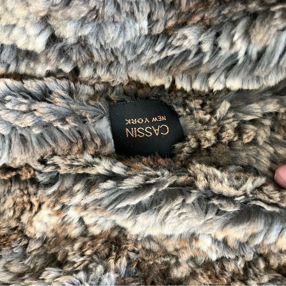 Vintage Cassin New York Rabbit Ribbon Fur Coat Scarf Wrap Midi Pocke Size L / US 10 / IT 46 - 10 Thumbnail