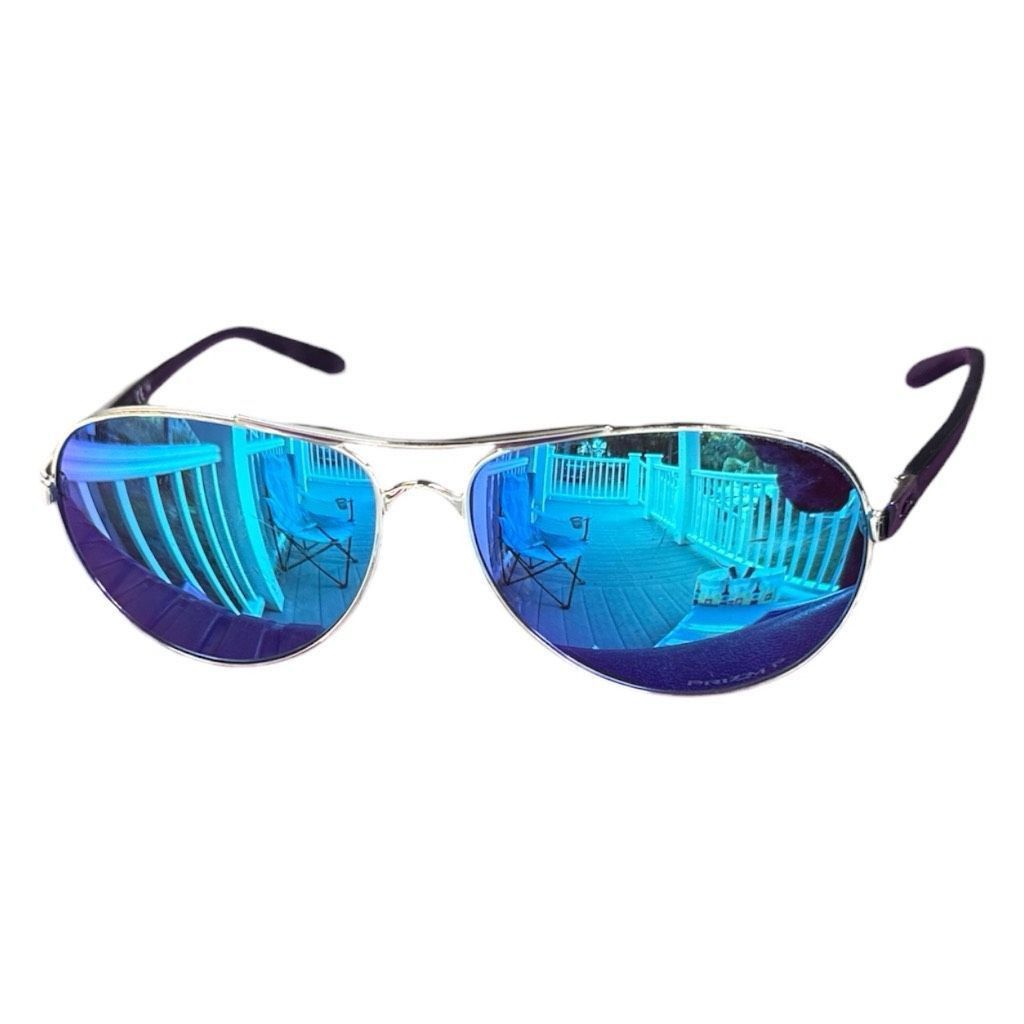 Oakley OAKLEY Sunglasses Blue Mirrored Lenses Prizm Polarized Sungl Size ONE SIZE - 1 Thumbnail