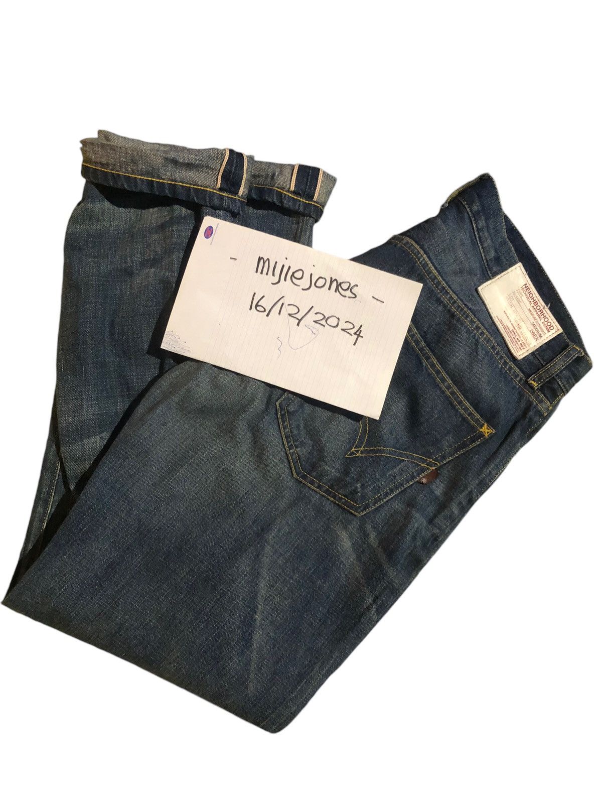 Japanese Brand × Neighborhood NEIGHBORHOOD Medium Straight Lot 06EX Selvedge Level2 Jeans Size US 34 / EU 50 - 13 Thumbnail