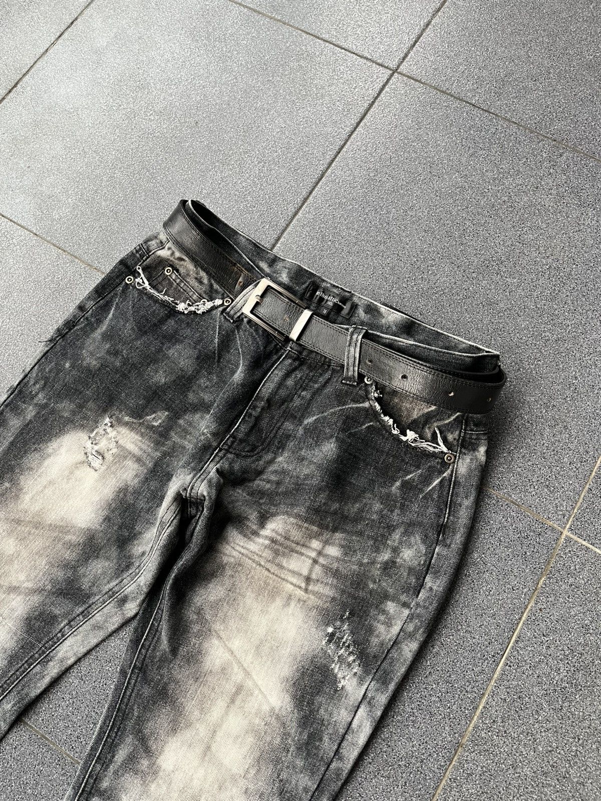 14th Addiction 🇯🇵Vtg y2k In The Attic Homme smoke distressed Jeans pats 🇯🇵 Size US 32 / EU 48 - 5 Thumbnail