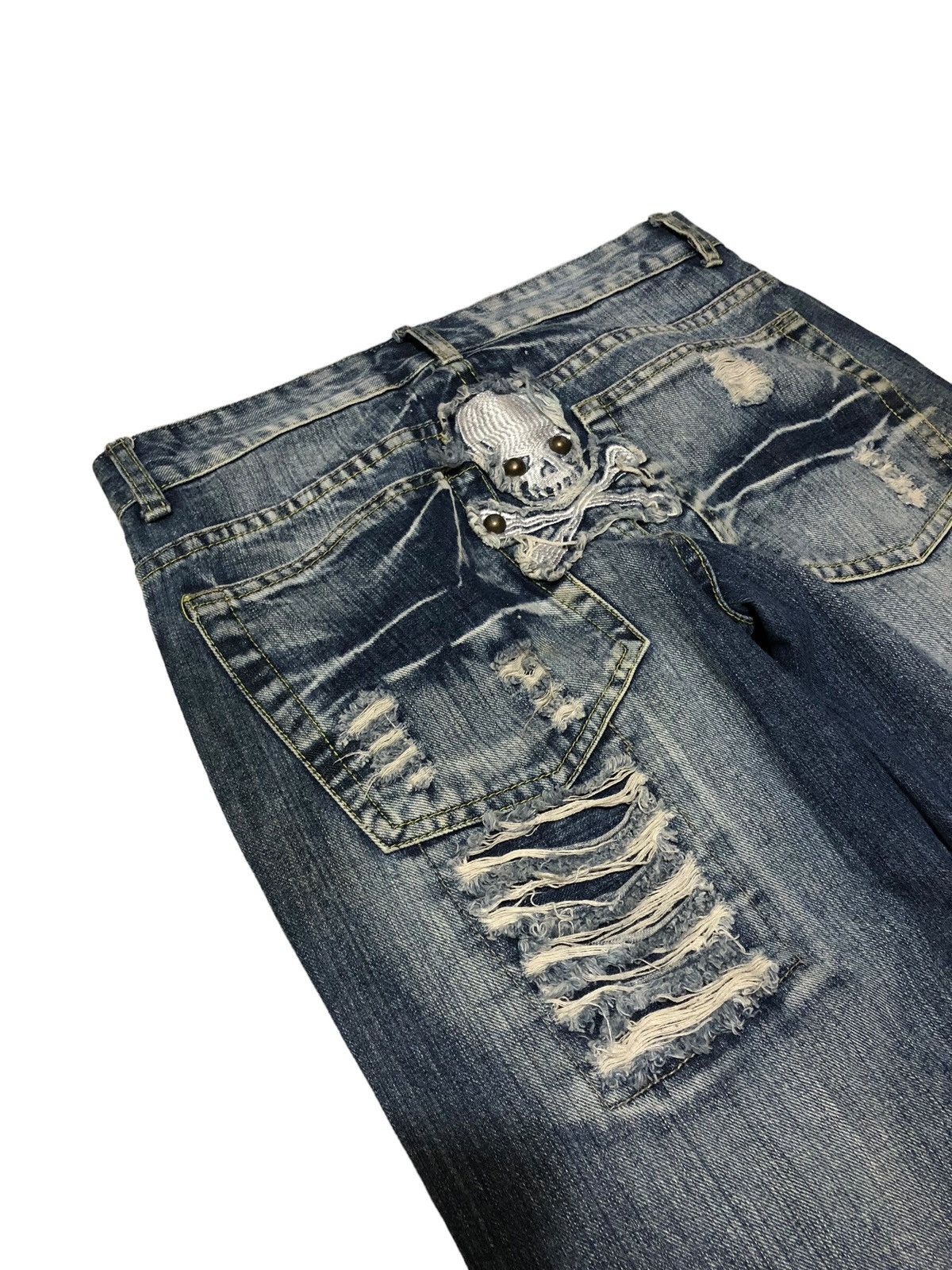 Japanese Brand Japanese brand 25 Energy distressed skull jeans Size US 32 / EU 48 - 12 Thumbnail