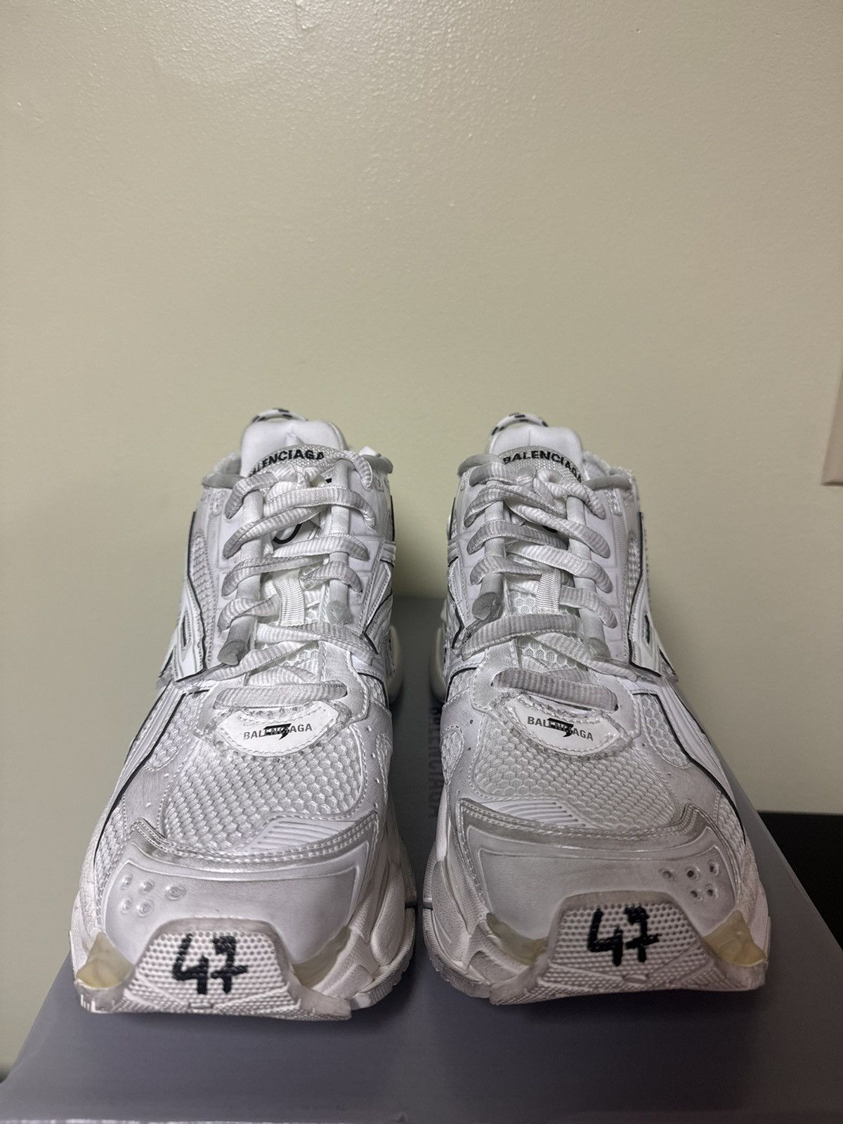 Balenciaga Balenciaga White runner 47 Size US 14 / EU 47 - 3 Thumbnail