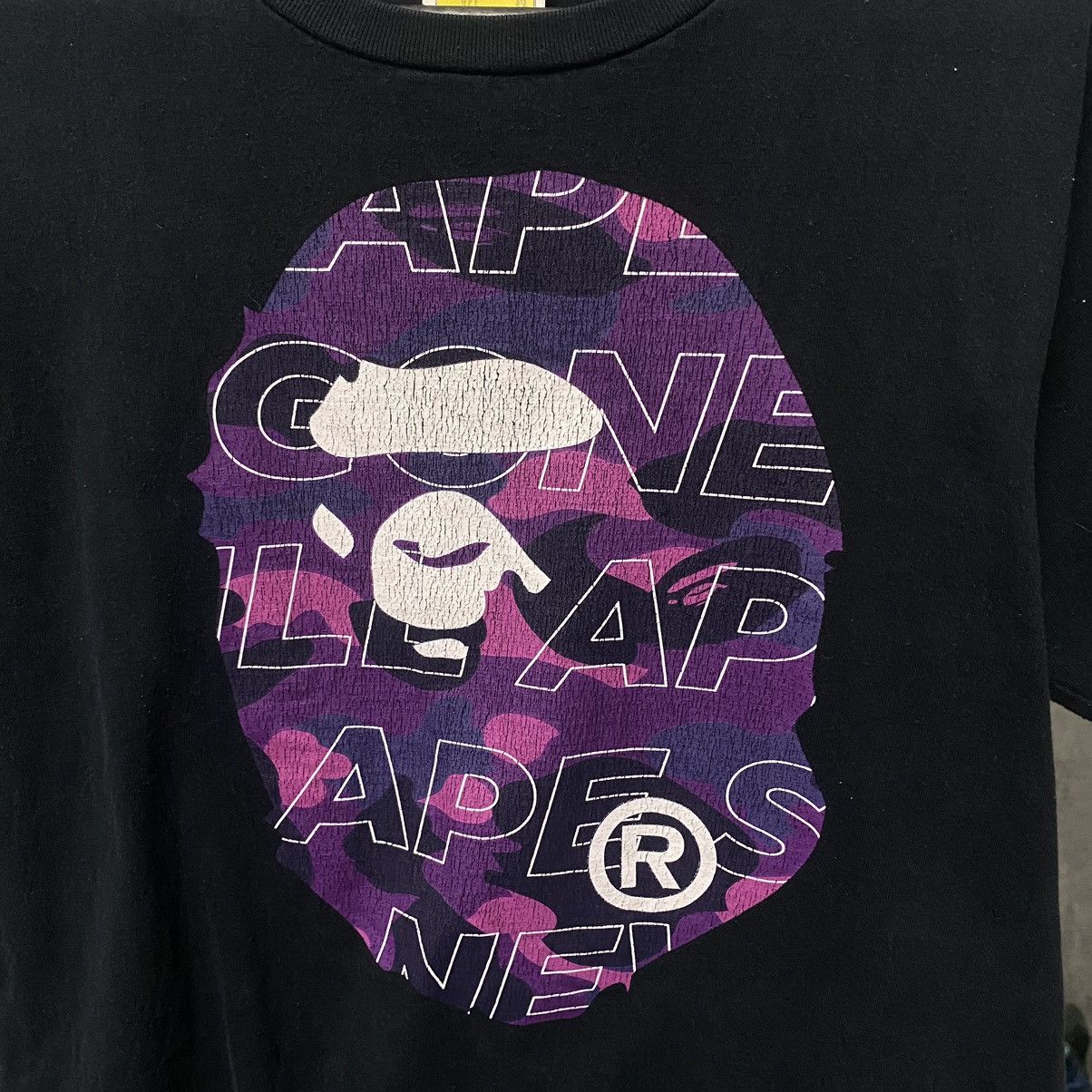 Bape Bape T-shirt Big Head Tee Big Logo A Bathing Ape Size US M / EU 48-50 / 2 - 6 Thumbnail