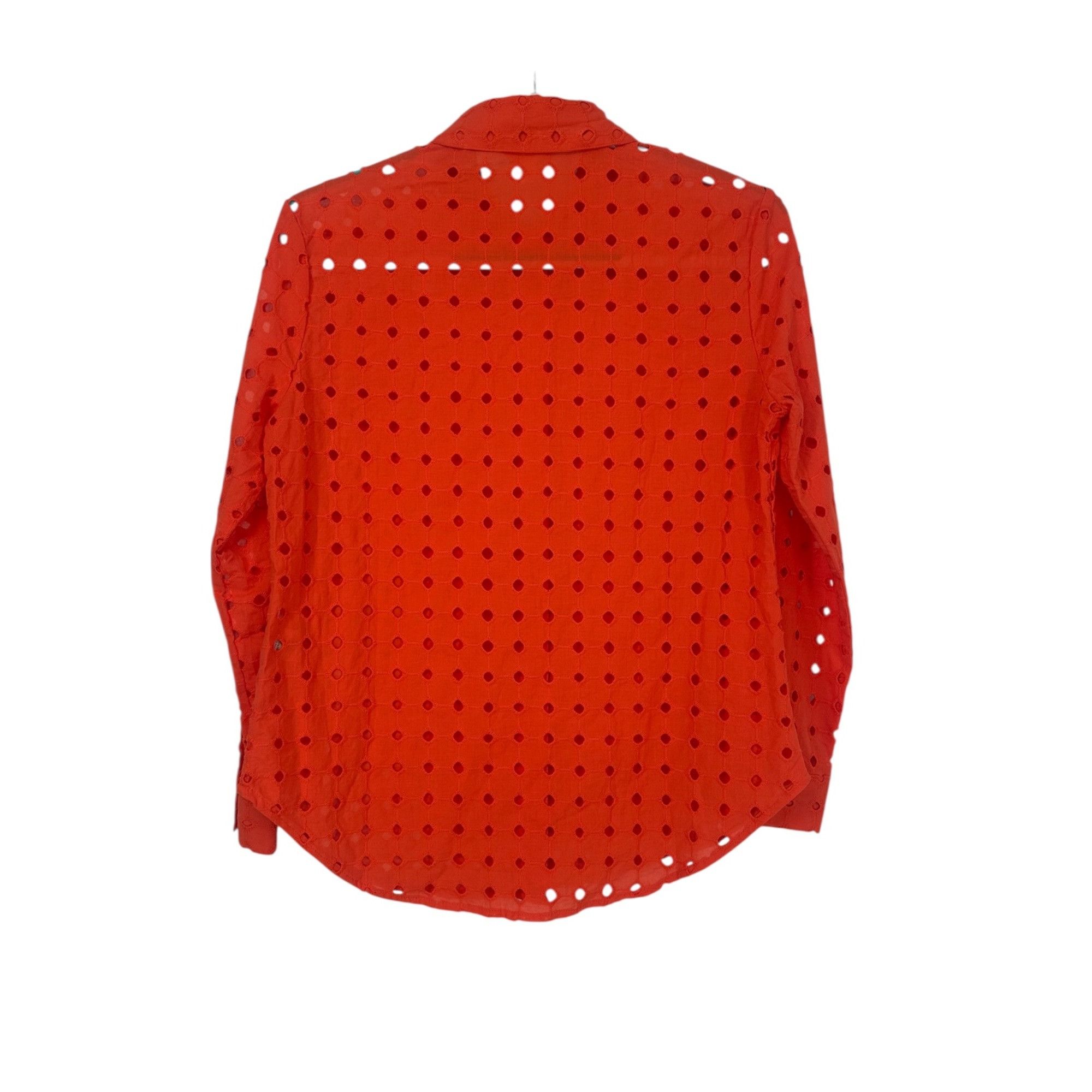 Other Adiva Eyelet Top - Orange Embroidered Cutout - Size Small Size S / US 4 / IT 40 - 3 Thumbnail
