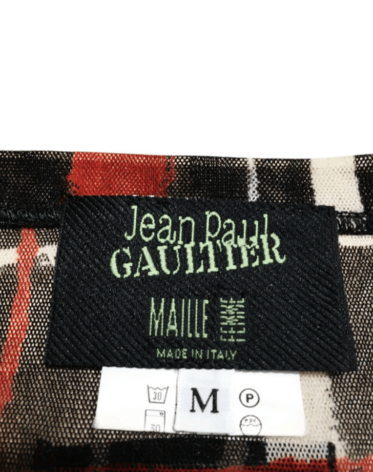 Jean Paul Gaultier × Vintage Jean Paul Gaultier Mesh Dress Skirt Top Suit Graphic Bondage Size M / US 6-8 / IT 42-44 - 2 Thumbnail