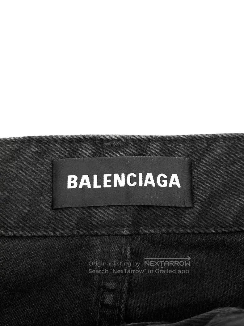 Balenciaga Balenciaga size M Logo Printed Casual Denim Pants Size US 27 - 4 Thumbnail