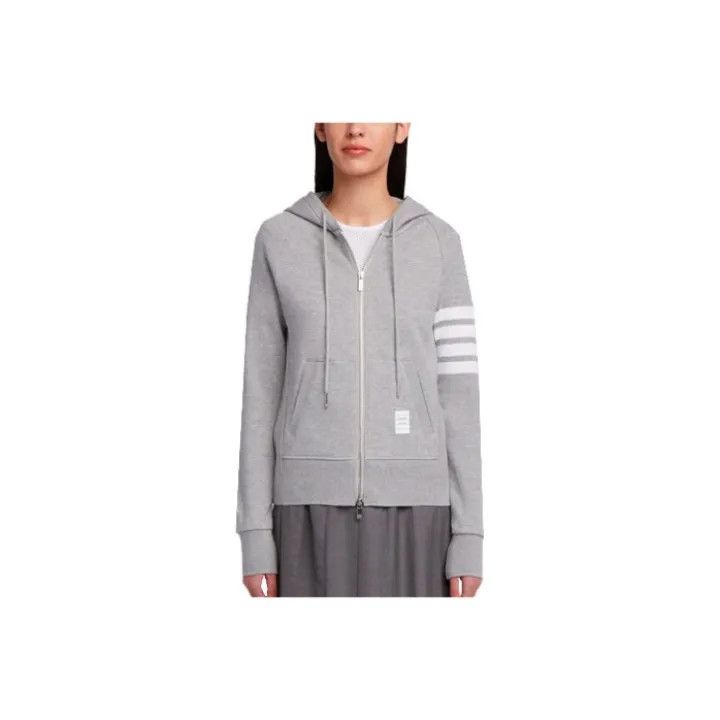 Thom Browne Long Sleeve Zip Hoodie for Women 0079