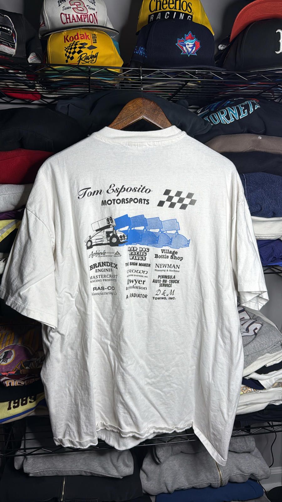 Hanes Vintage Tom Esposito Racing T-Shirt Size US XXL / EU 58 / 5 - 4 Thumbnail