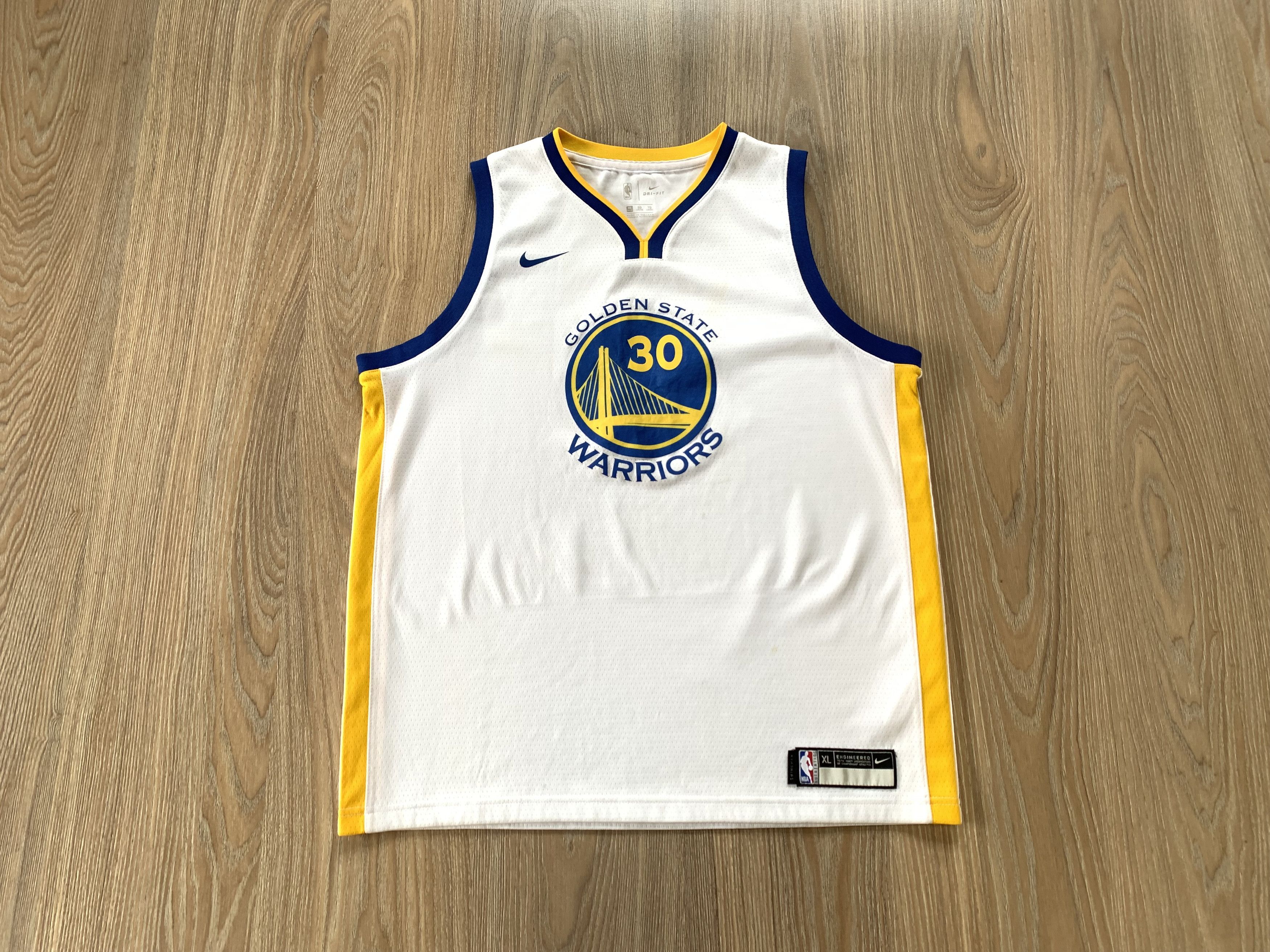 NBA × Nike × Vintage Nike NBA Golden State Warriors Stephen Curry #30 Jersey Size US XL / EU 56 / 4 - 3 Thumbnail