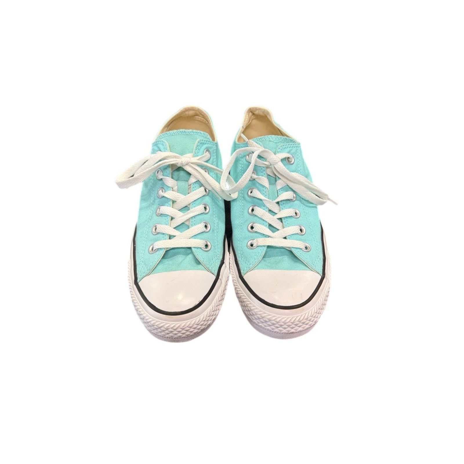 Converse Converse All Star Low Top Aqua Canvas Sneakers Size US 8 / IT 38 - 1 Thumbnail