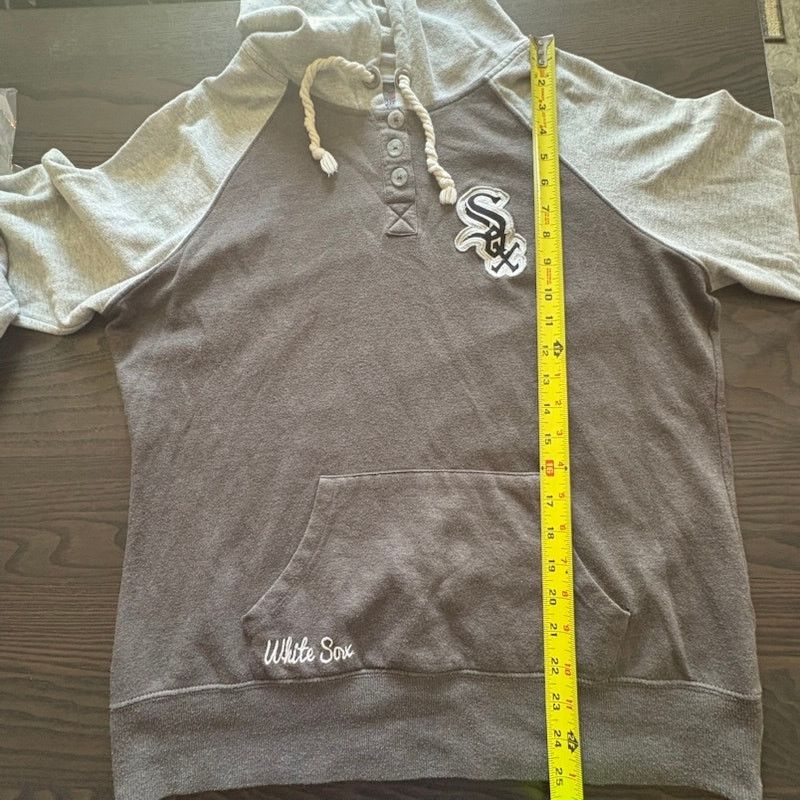 Majestic Majestic Chicago White Sox Mens L Hoodie 1/4 Button Up *Flaw Size US L / EU 52-54 / 3 - 8 Thumbnail
