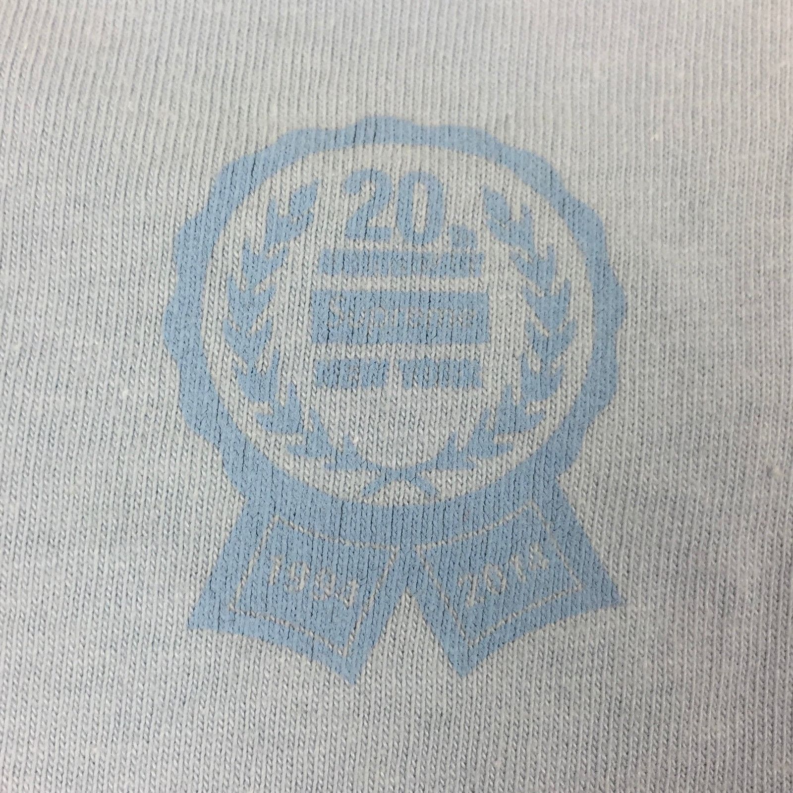 Supreme 2014 Supreme 20th Anniversary Baby Blue Box Logo Tee Size US L / EU 52-54 / 3 - 5 Thumbnail