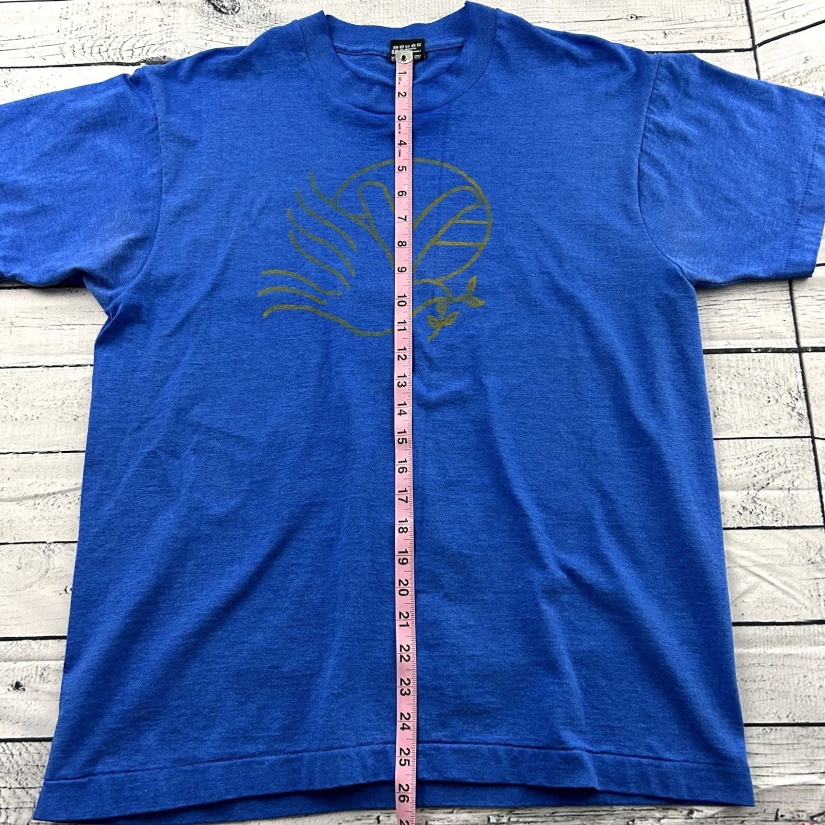 Fruit Of The Loom Vintage Fruit Of The Loom Best Single Stitch Dove Short Sleeve T Shirt Mens L BlueXS? Size US L / EU 52-54 / 3 - 4 Thumbnail