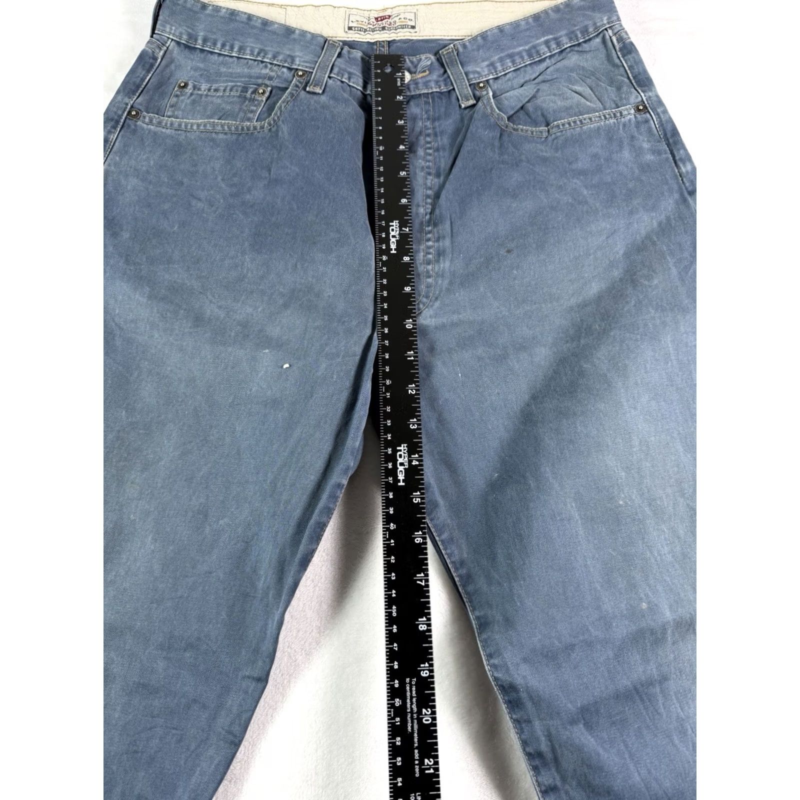 Levi's VINTAGE Levi's 501 34x34 Black Tab Jeans Denim Relaxed Men 90s Grunge Blue 34Inseam Mens Jeans Size US 34 / EU 50 - 7 Thumbnail