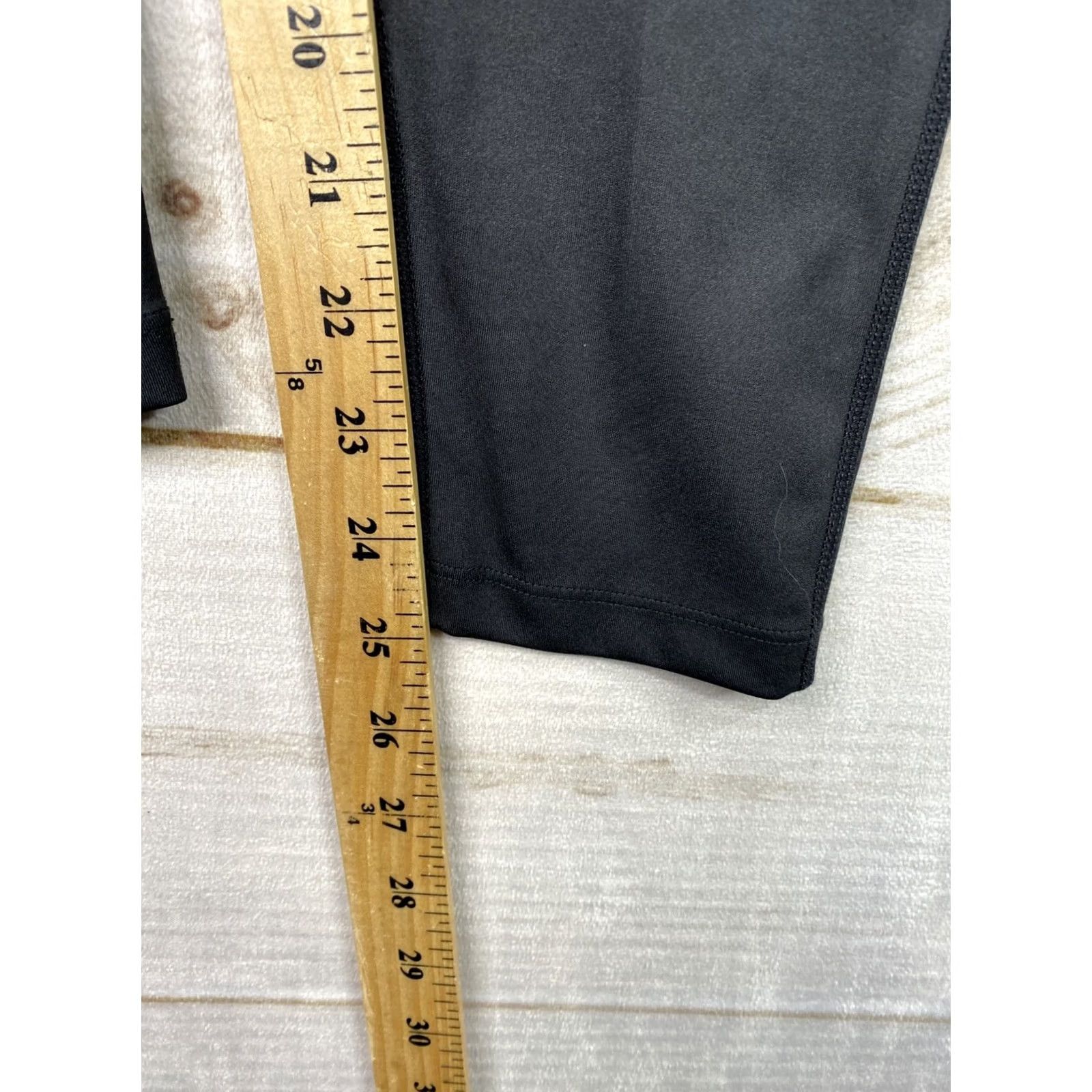 Nanette Lepore Nanette Lepore Leggings Womens XS Black Pleated Leg Skinny Pocket Workout Run Pants Size 26" / US 2 / IT 38 - 7 Thumbnail