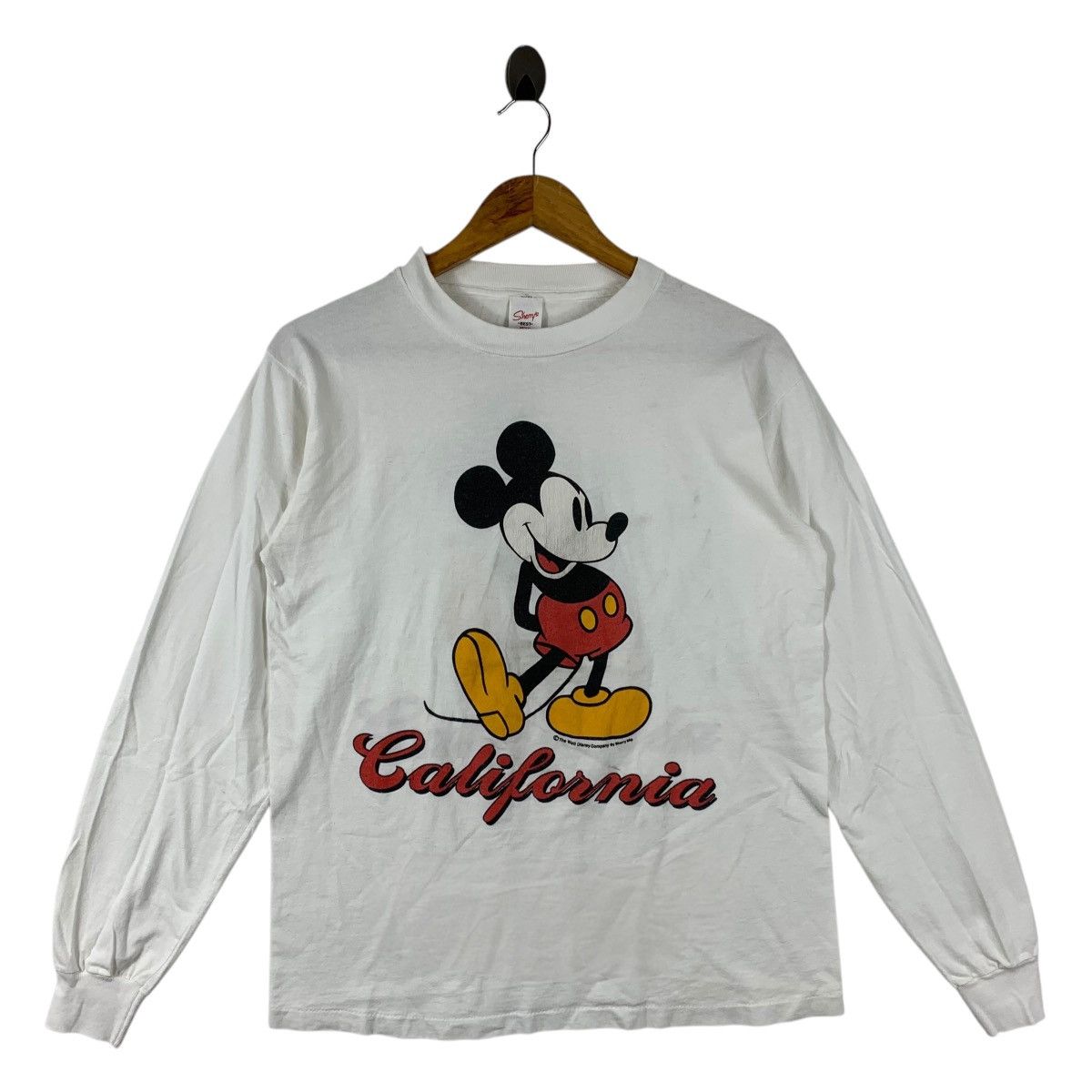 Vintage MICKEY MOUSE mirror printed mickey long sleeve tee
