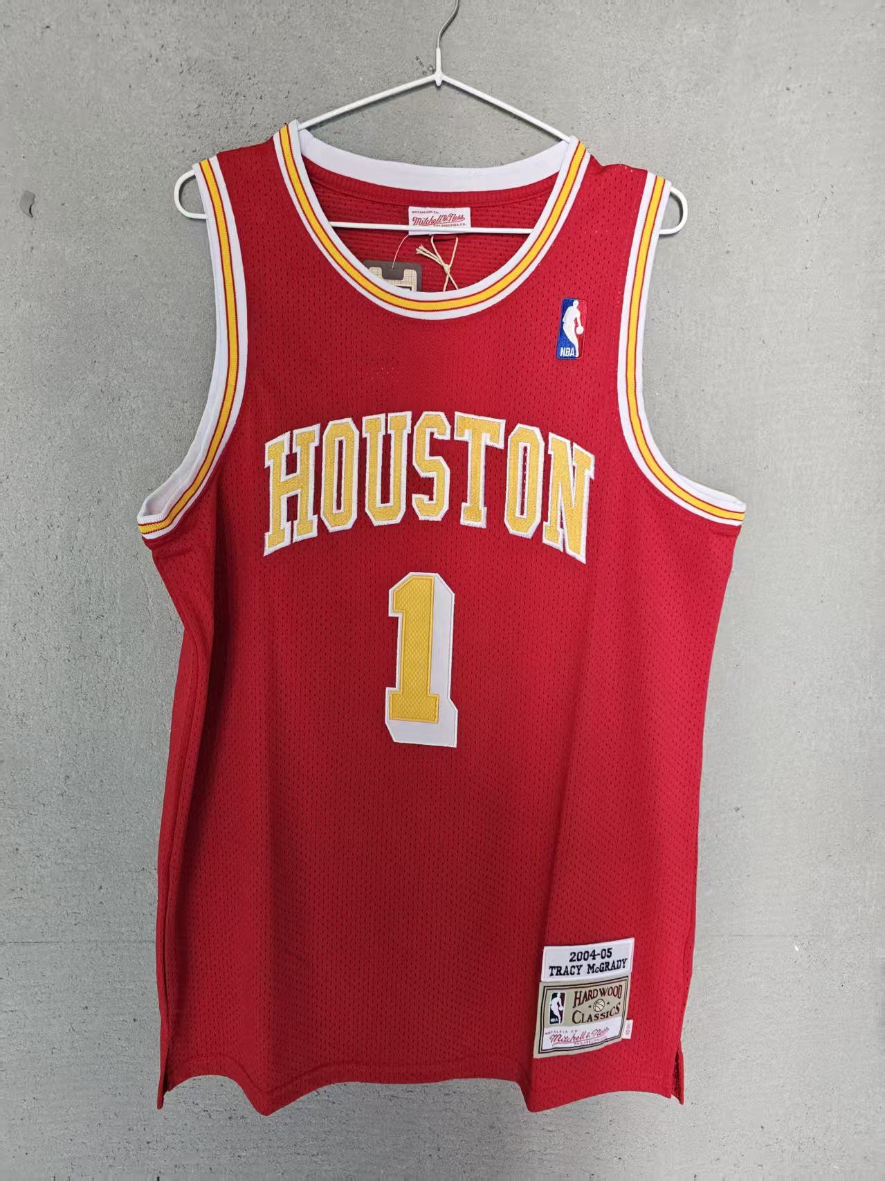 NBA Houston Rockets #1 Tracy McGrady Jersey Double Stitched Size US M / EU 48-50 / 2 - 1 Thumbnail