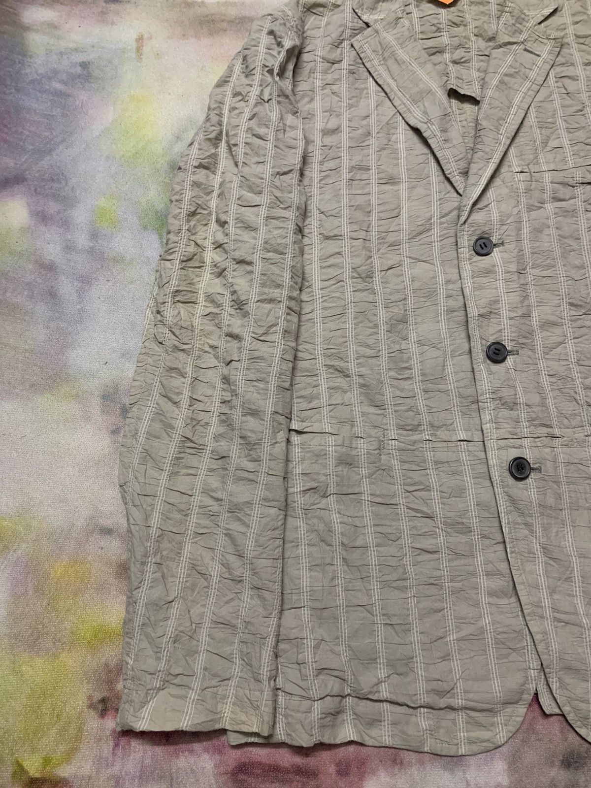 Issey Miyake Issey Miyake Men Wrinkled Design Coat Size US L / EU 52-54 / 3 - 3 Thumbnail