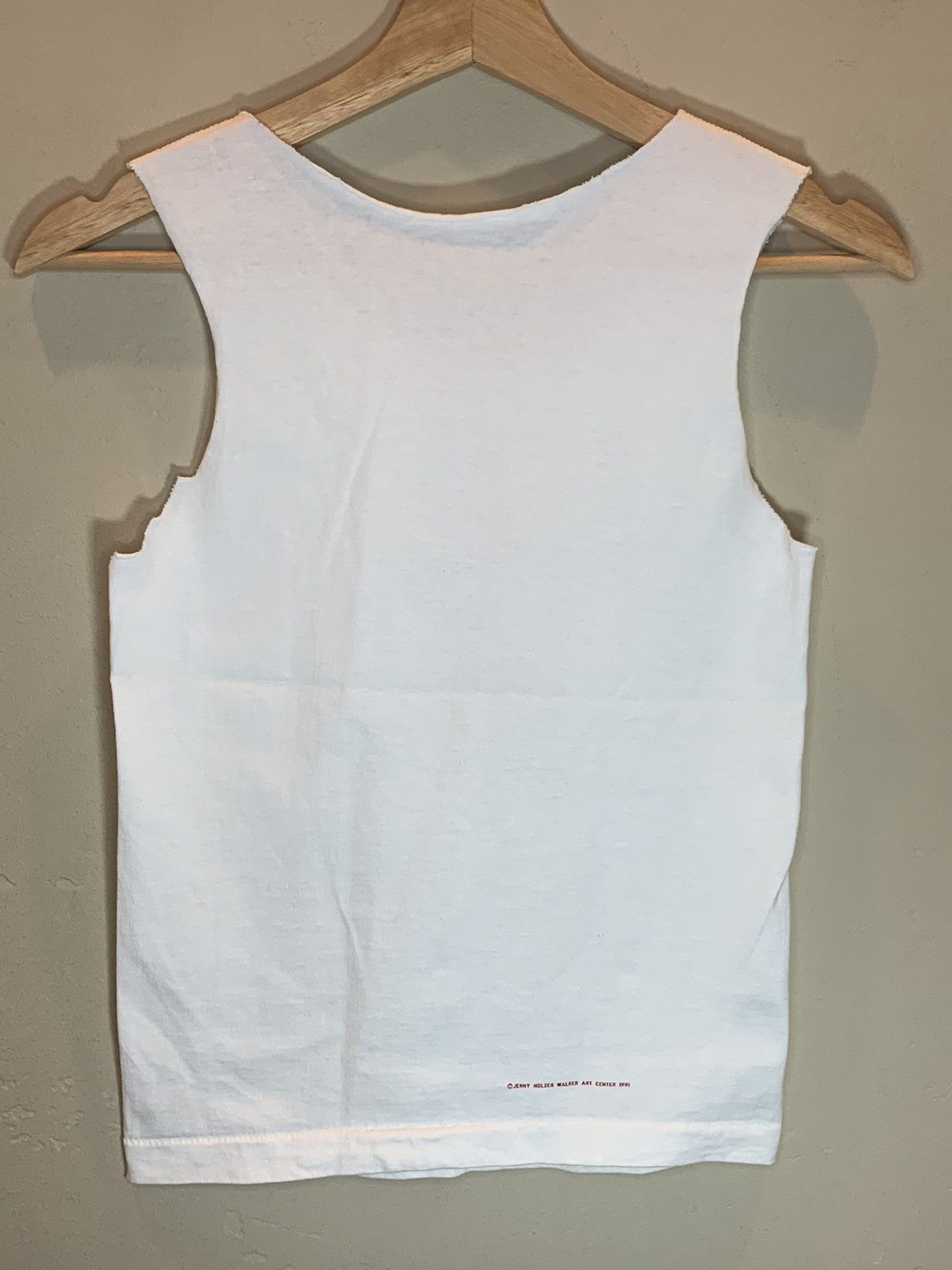 Vintage RARE* 1991 Jenny Holzer Raise Boys Girls Same Way Tank Shirt Size US S / EU 44-46 / 1 - 2 Thumbnail