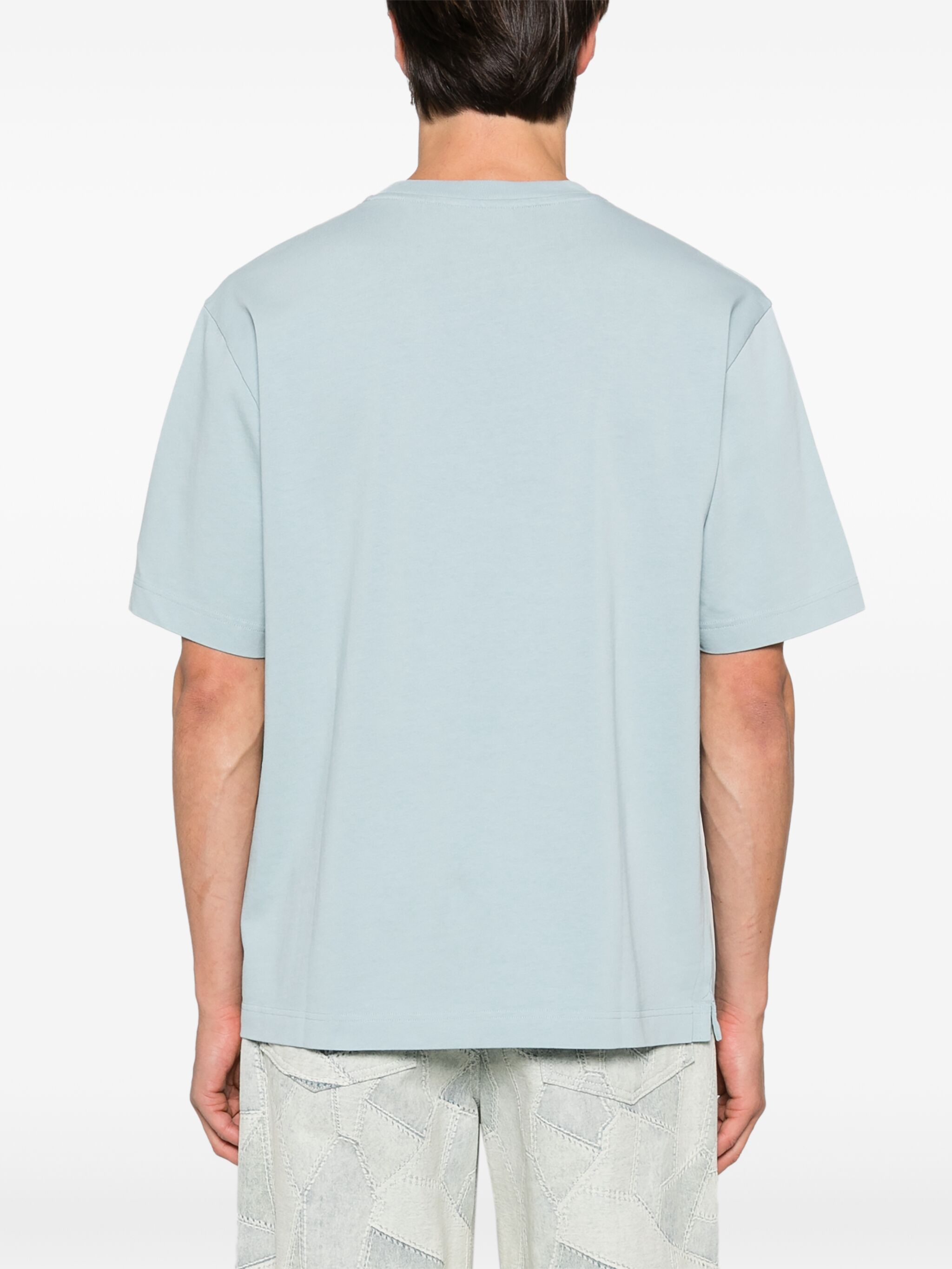 Maison Kitsune o1s22i1n1124 Oversized Bold Fox Head T-Shirt in Light Blue Size US S / EU 44-46 / 1 - 4 Thumbnail
