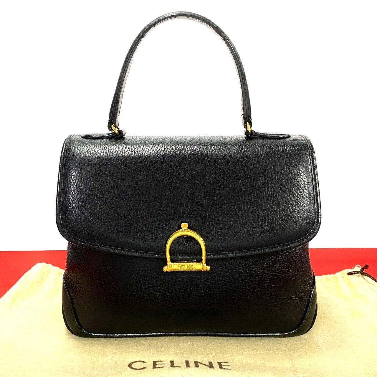Celine Celine Handbag Black Leather Size ONE SIZE - 1 Thumbnail