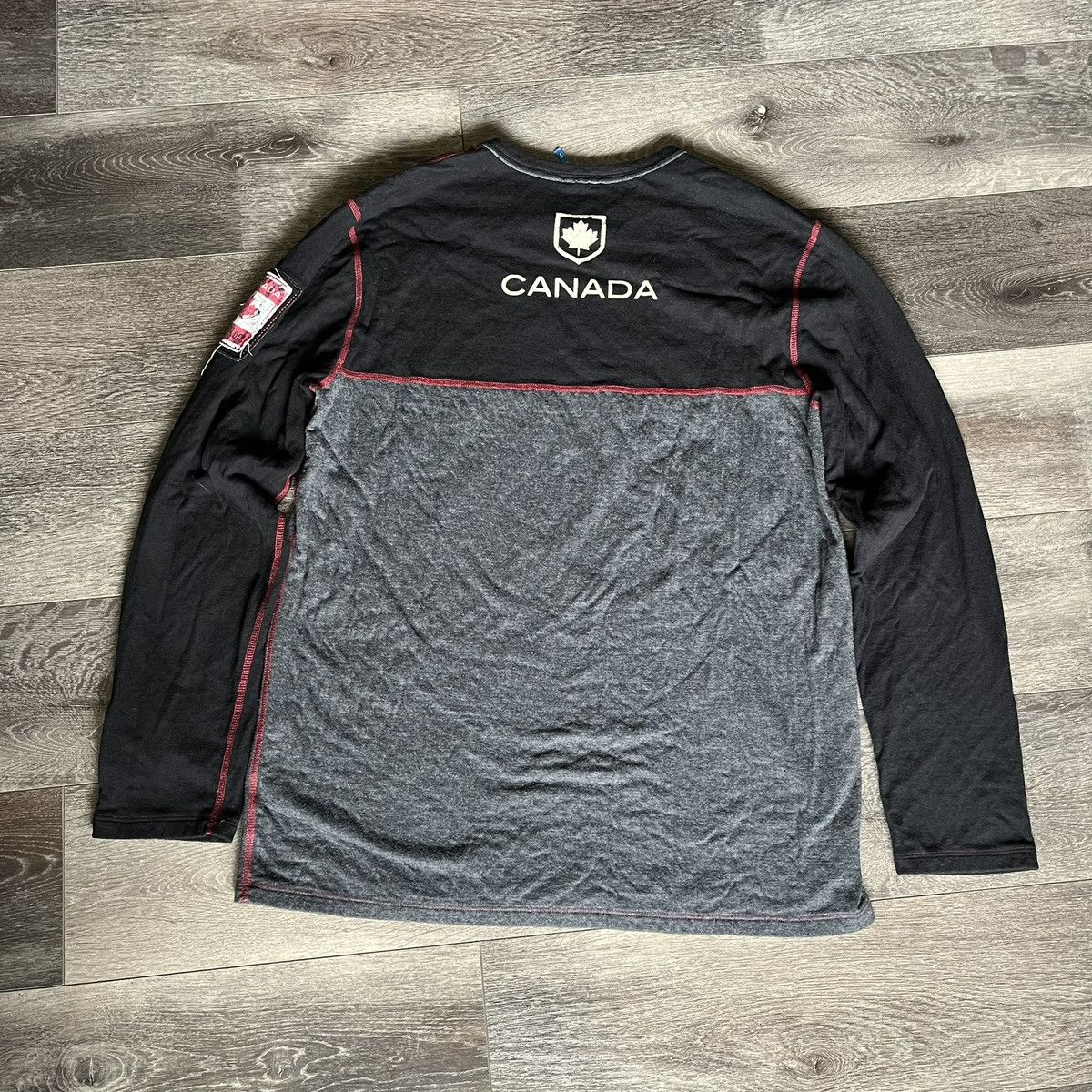 Vintage Alp N Rock Flight Crew Longsleeve Shirt Canada Grey Black Size US L / EU 52-54 / 3 - 2 Thumbnail