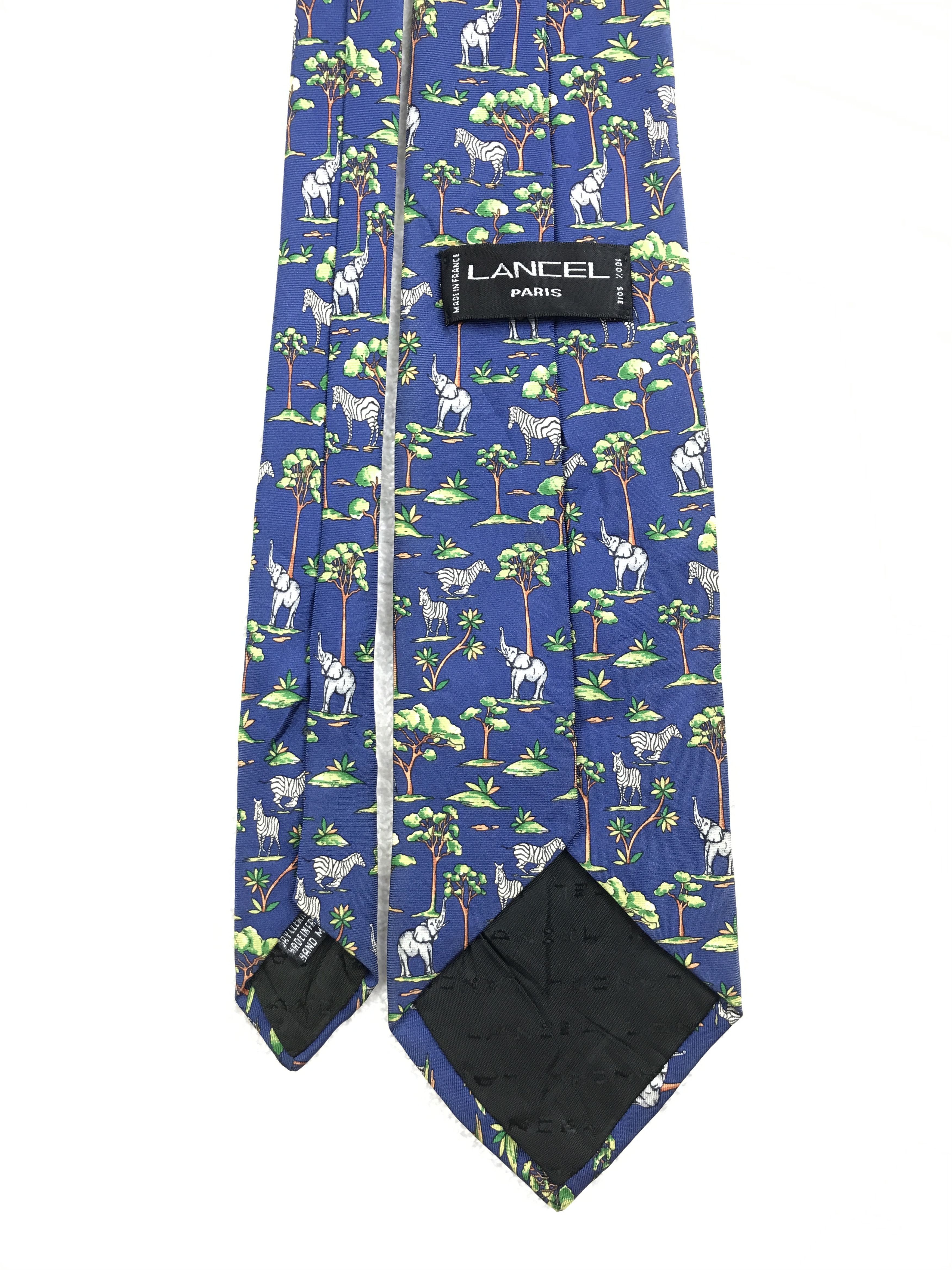 Designer × Lancel × Vintage Vintage Lancel Silk Necktie Size ONE SIZE - 4 Thumbnail